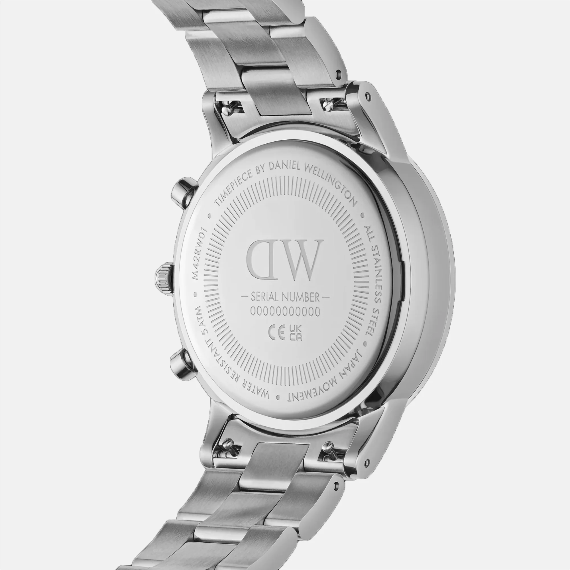 Iconic Women Quartz Black Dial Chronograph Stainless Steel Watch DW00100645K - Image 3