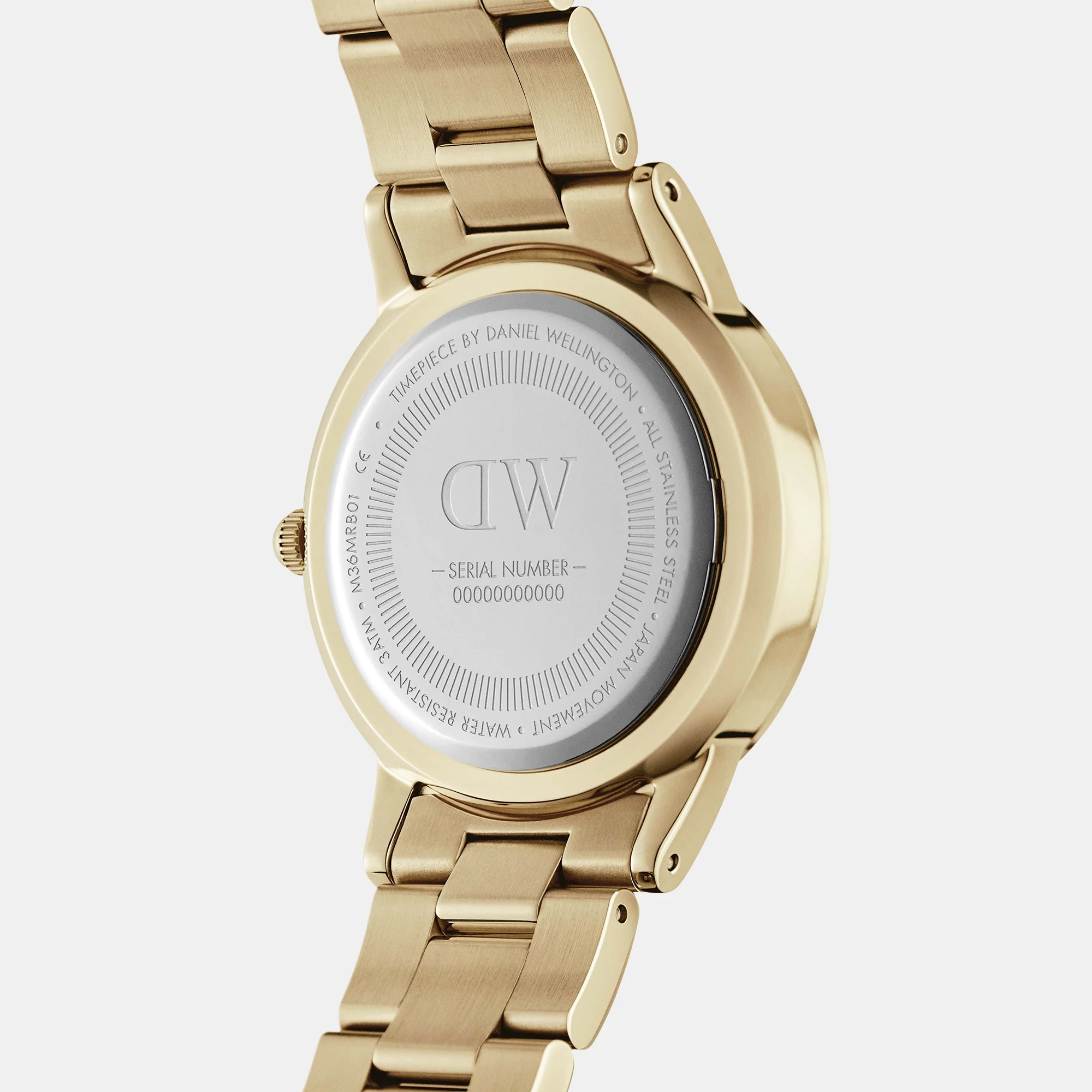 Iconic Women Quartz Gold Dial Analog Stainless Steel Watch DW00100403 - Image 4
