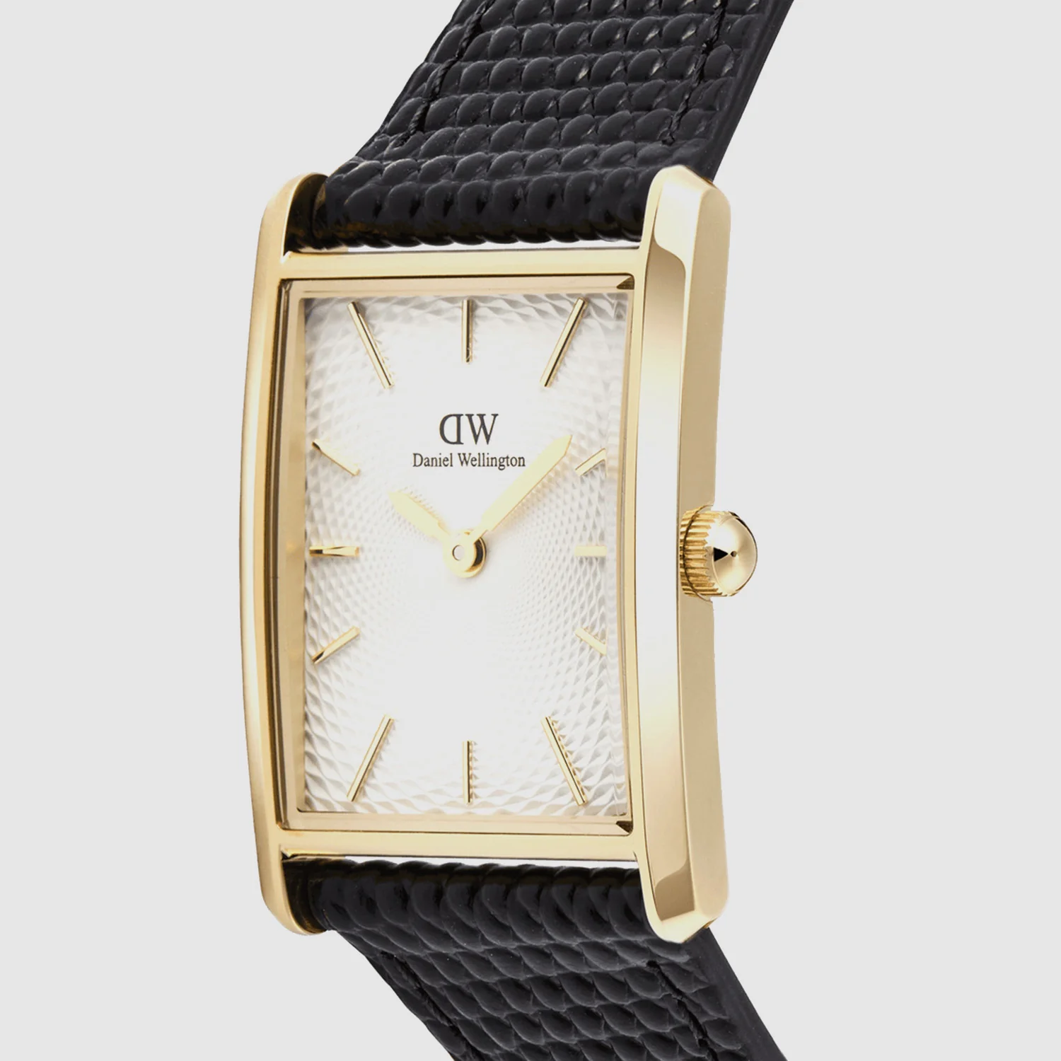 Men Quartz White Dial Analog Leather Watch DW00100899 - Image 2
