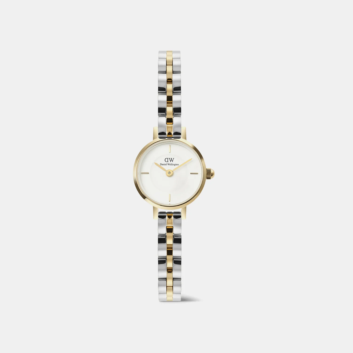 Petite Mini Arch Women Quartz White Dial Analog Stainless Steel Watch DW00100923