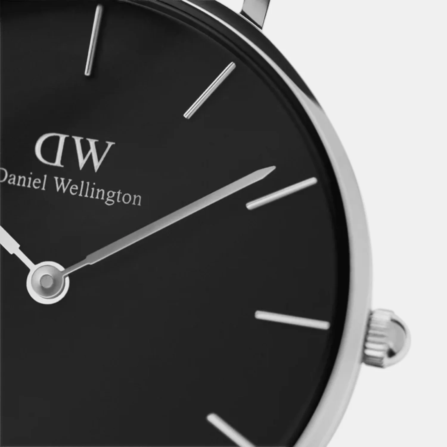 Petite Women Quartz Black Dial Analog Stainless Steel Watch DW00100162K - Image 3
