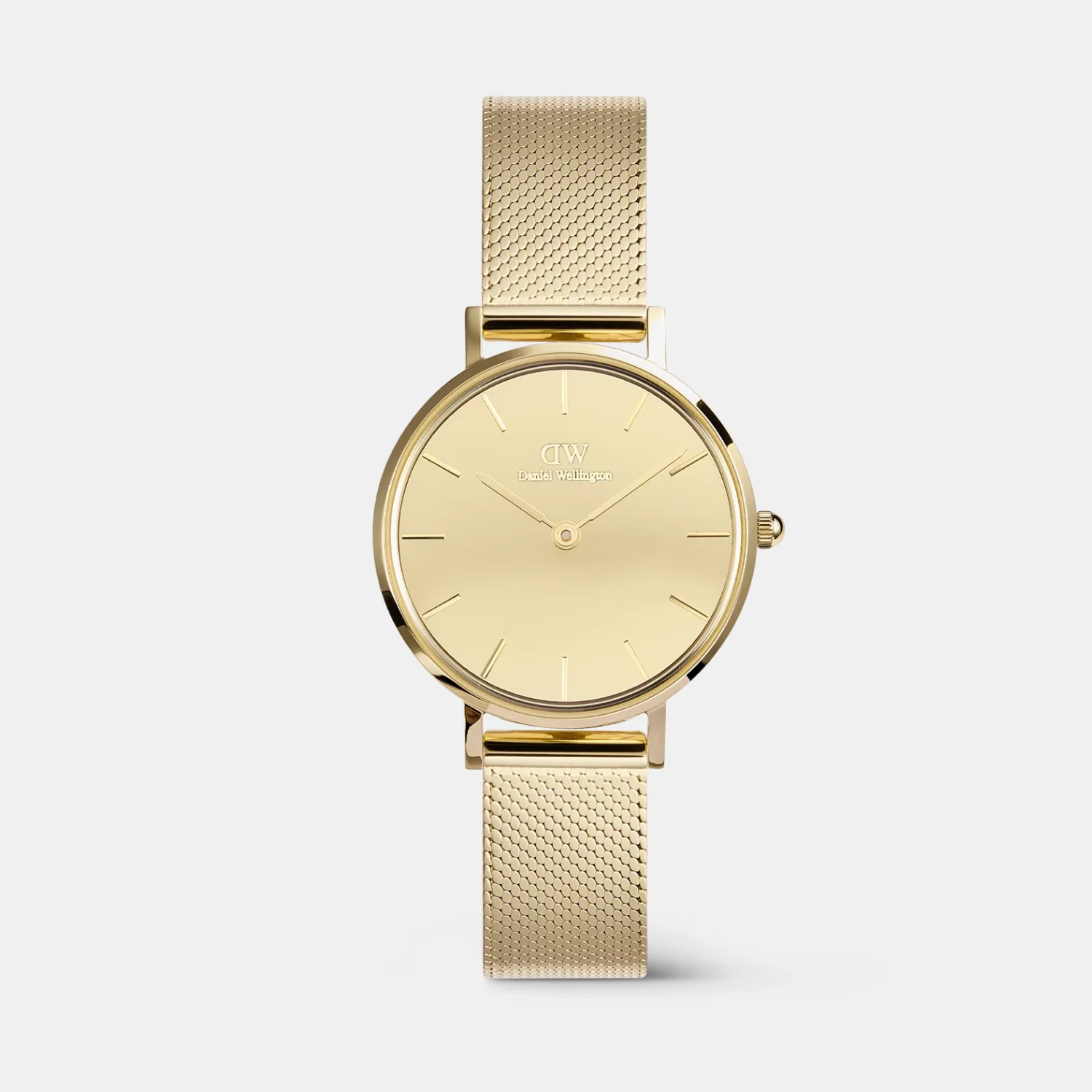 Petite Women Quartz Gold Dial Analog Stainless Steel Watch DW00100797K - Image 2