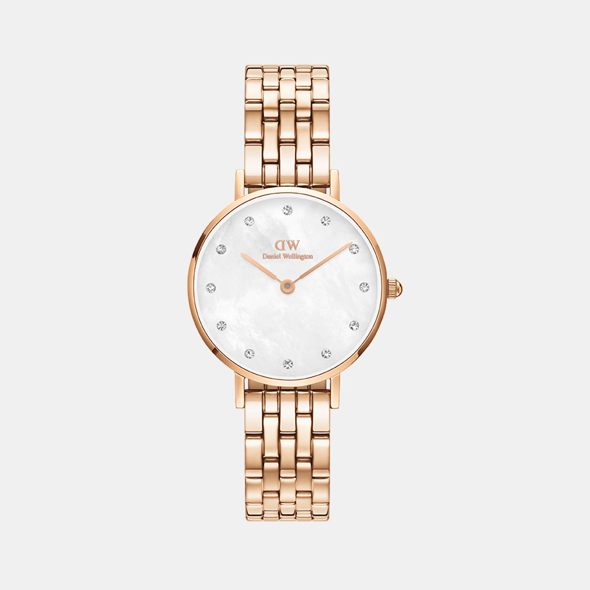 Petite Women Quartz Mother Of Pearl Dial Analog Stainless Steel Watch DW00100613K - Image 2