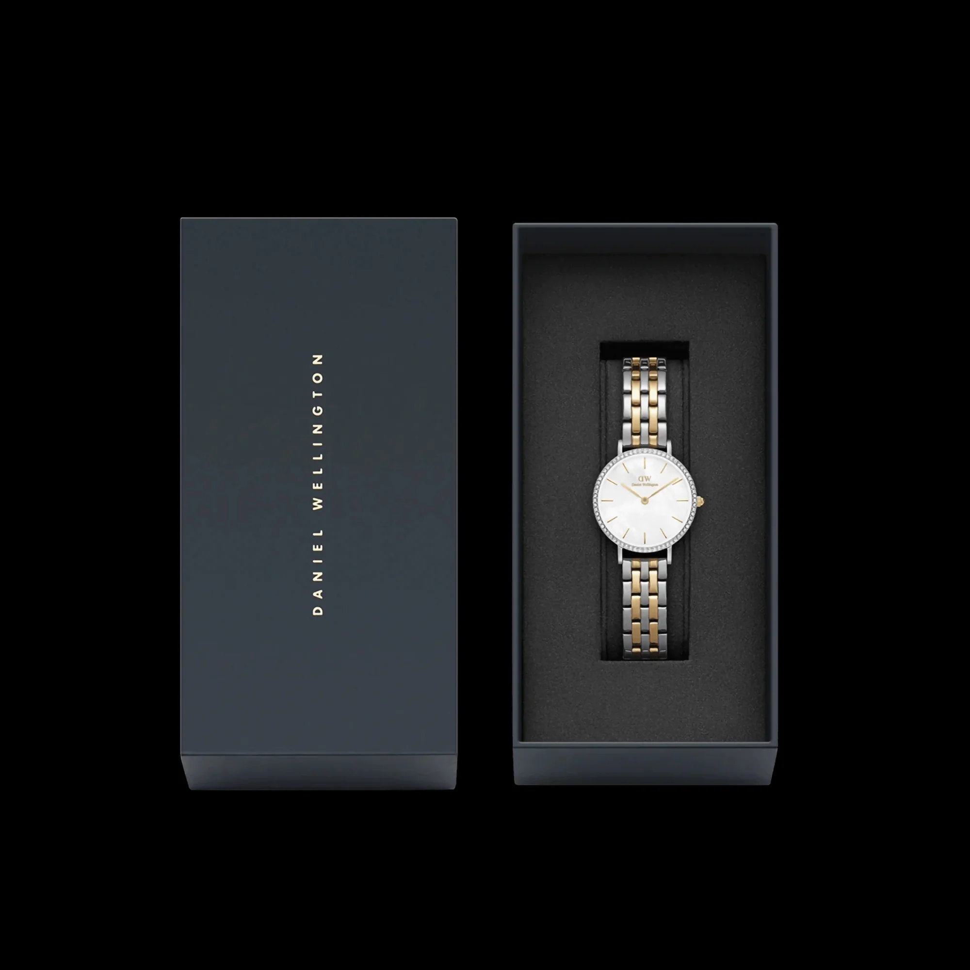 Petite Women Quartz Mother Of Pearl Dial Analog Stainless Steel Watch DW00100665K - Image 4
