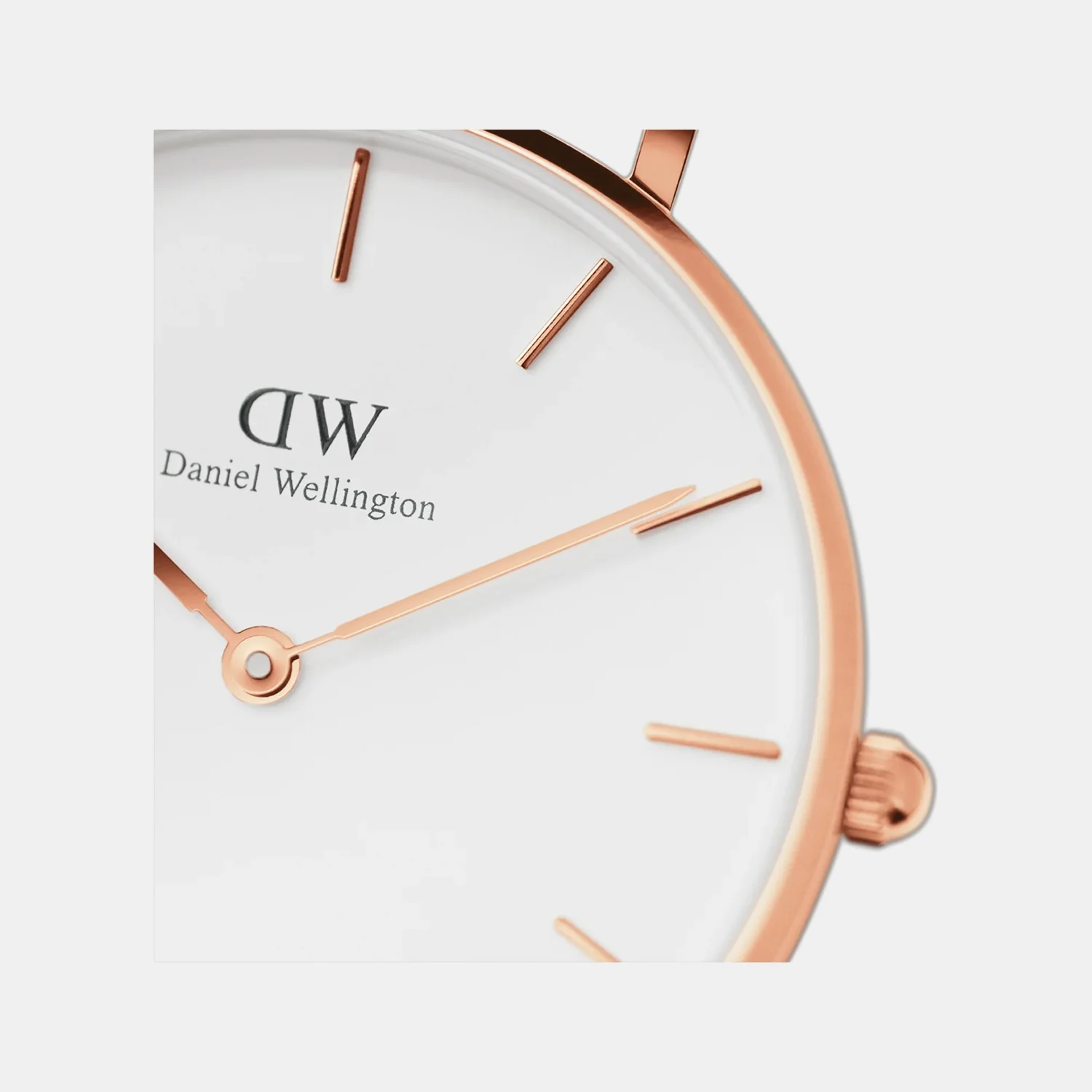 Petite Women Quartz White Dial Analog Leather Watch DW00100189 - Image 3