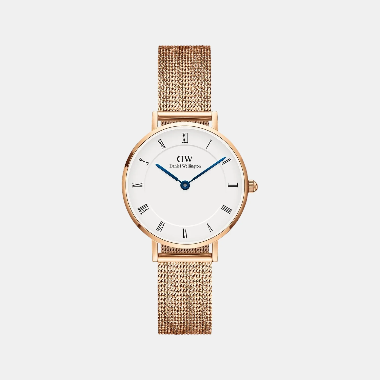 Petite Women Quartz White Dial Analog Stainless Steel Watch DW00100681K