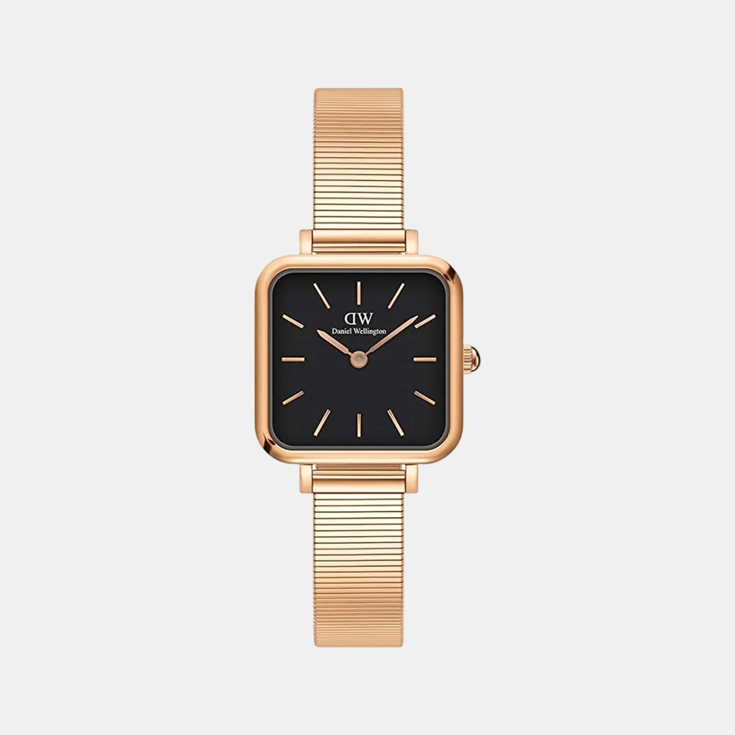 Quadro Women Quartz Black Dial Analog Stainless Steel Watch DW00100518