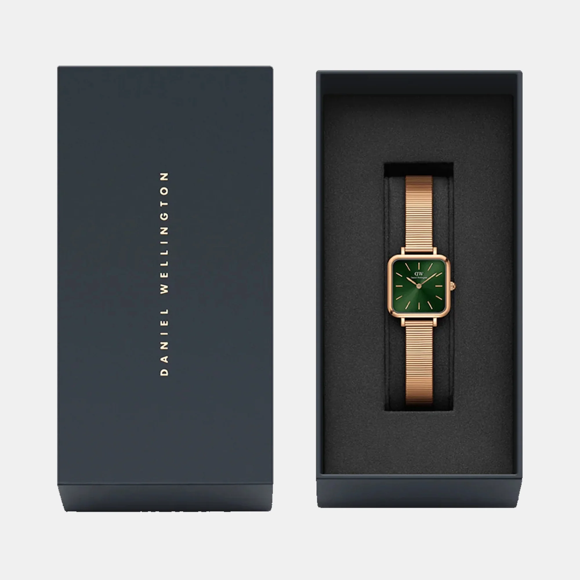Quadro Women Quartz Green Dial Analog Stainless Steel Watch DW00100520 - Image 6