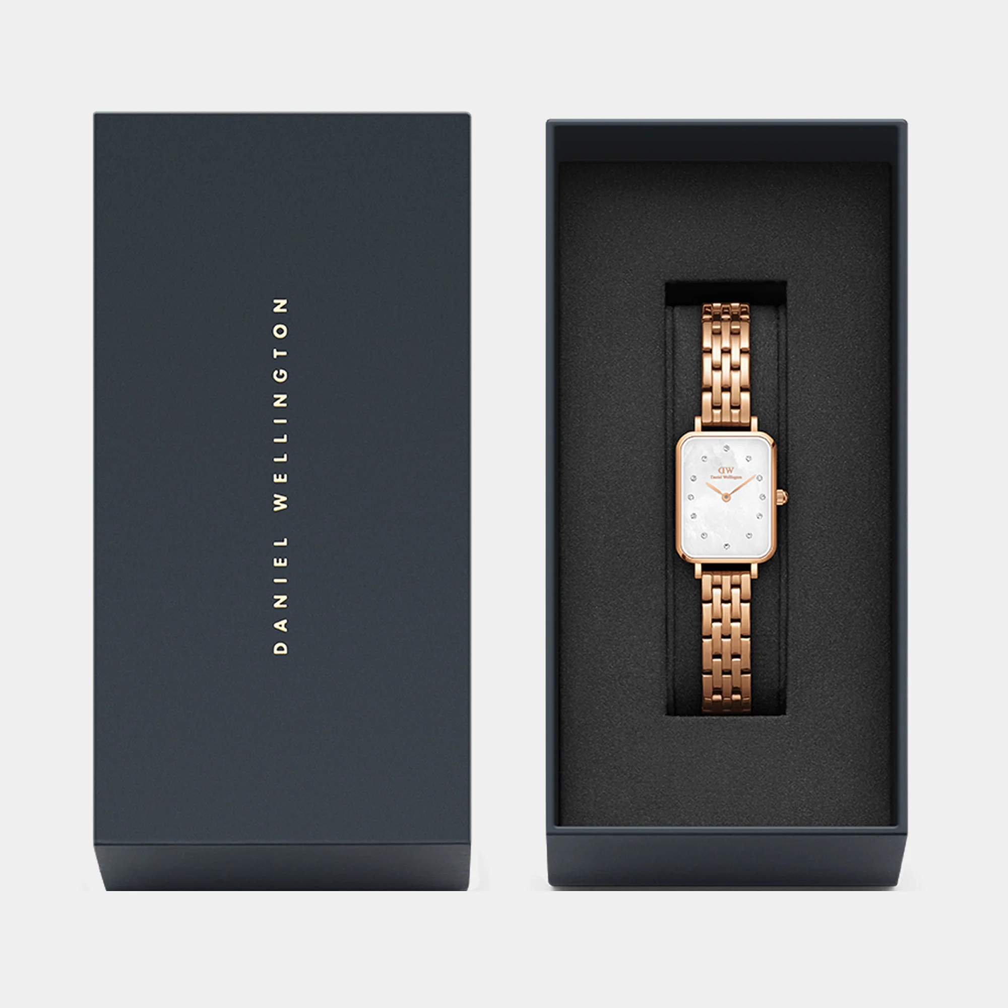 Quadro Women Quartz Mother Of Pearl Dial Analog Stainless Steel Watch DW00100620K - Image 7