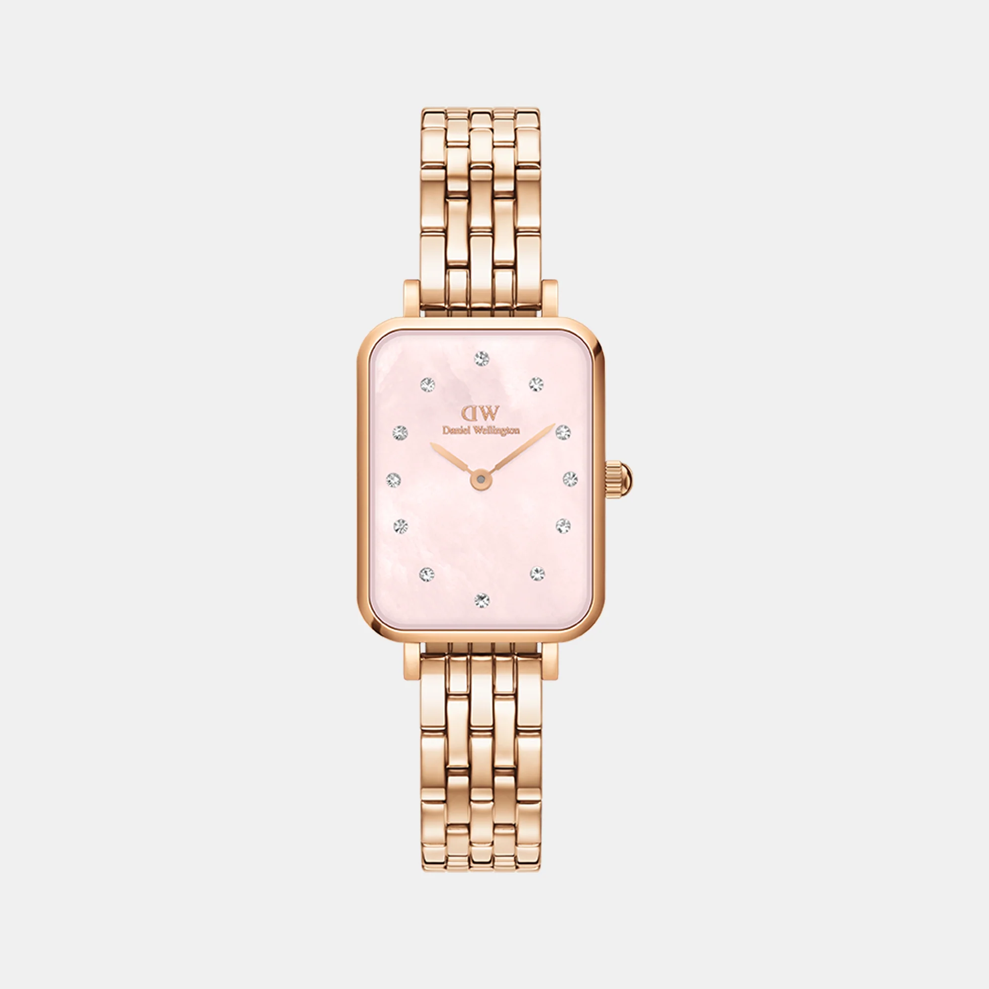 Quadro Women Quartz Mother Of Pearl Dial Analog Stainless Steel Watch DW00100621K - Image 2