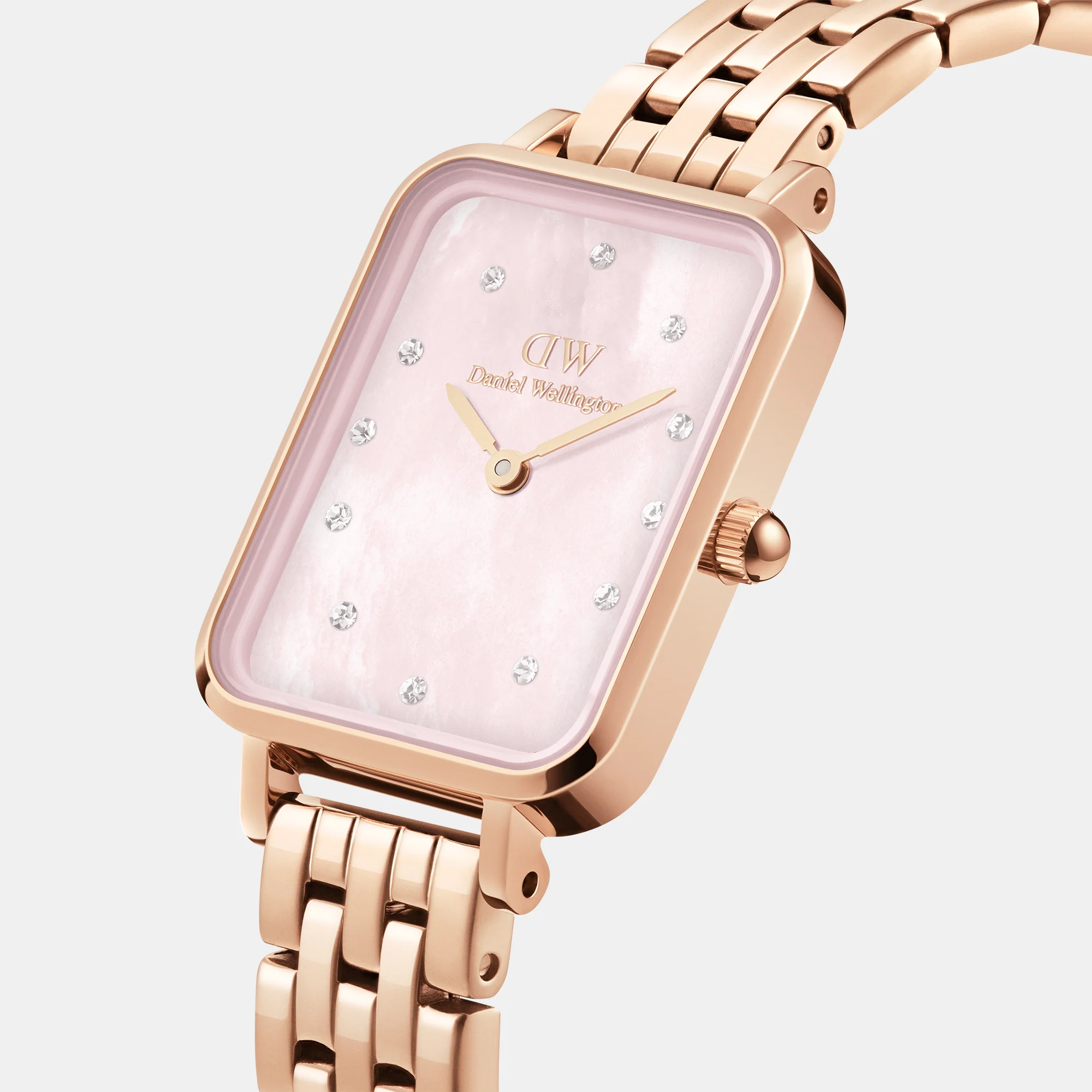 Quadro Women Quartz Mother Of Pearl Dial Analog Stainless Steel Watch DW00100621K - Image 5