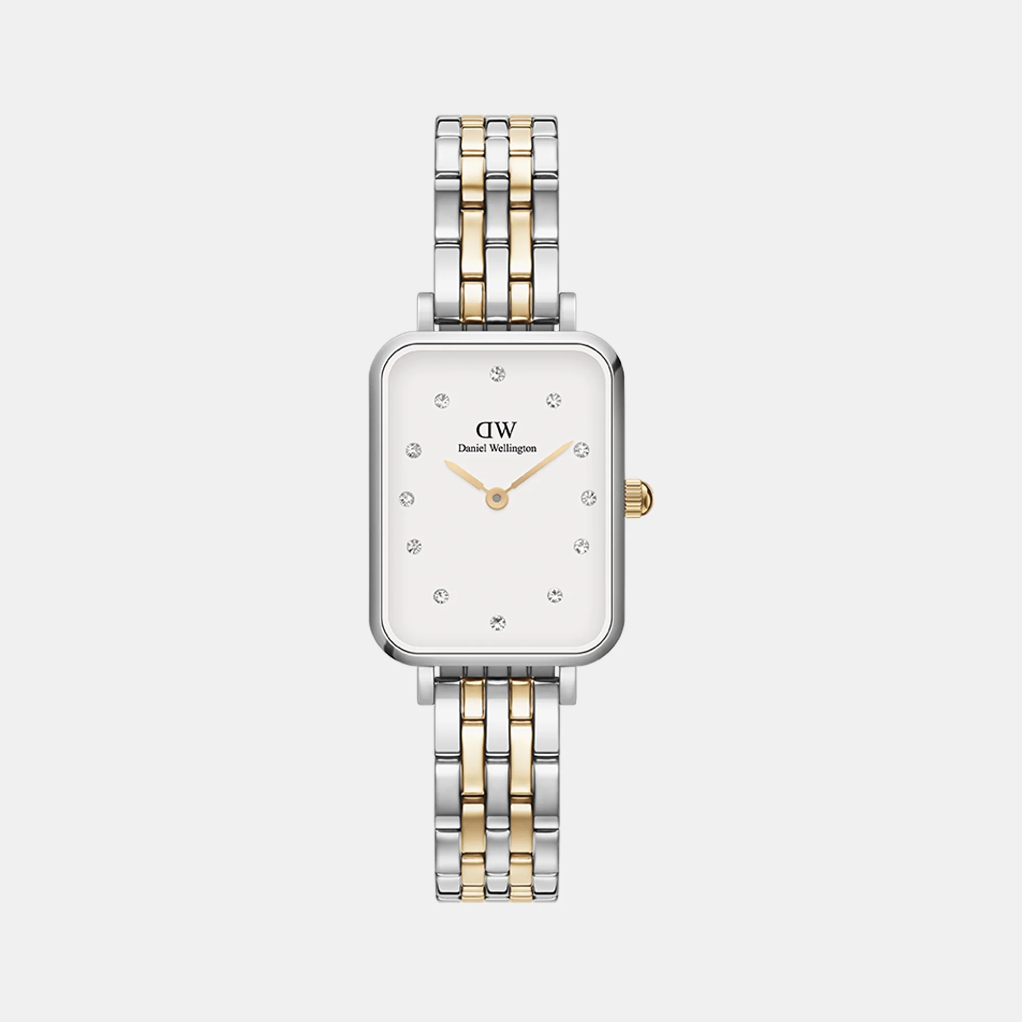 Quadro Women Quartz White Dial Analog Stainless Steel Watch DW00100625K