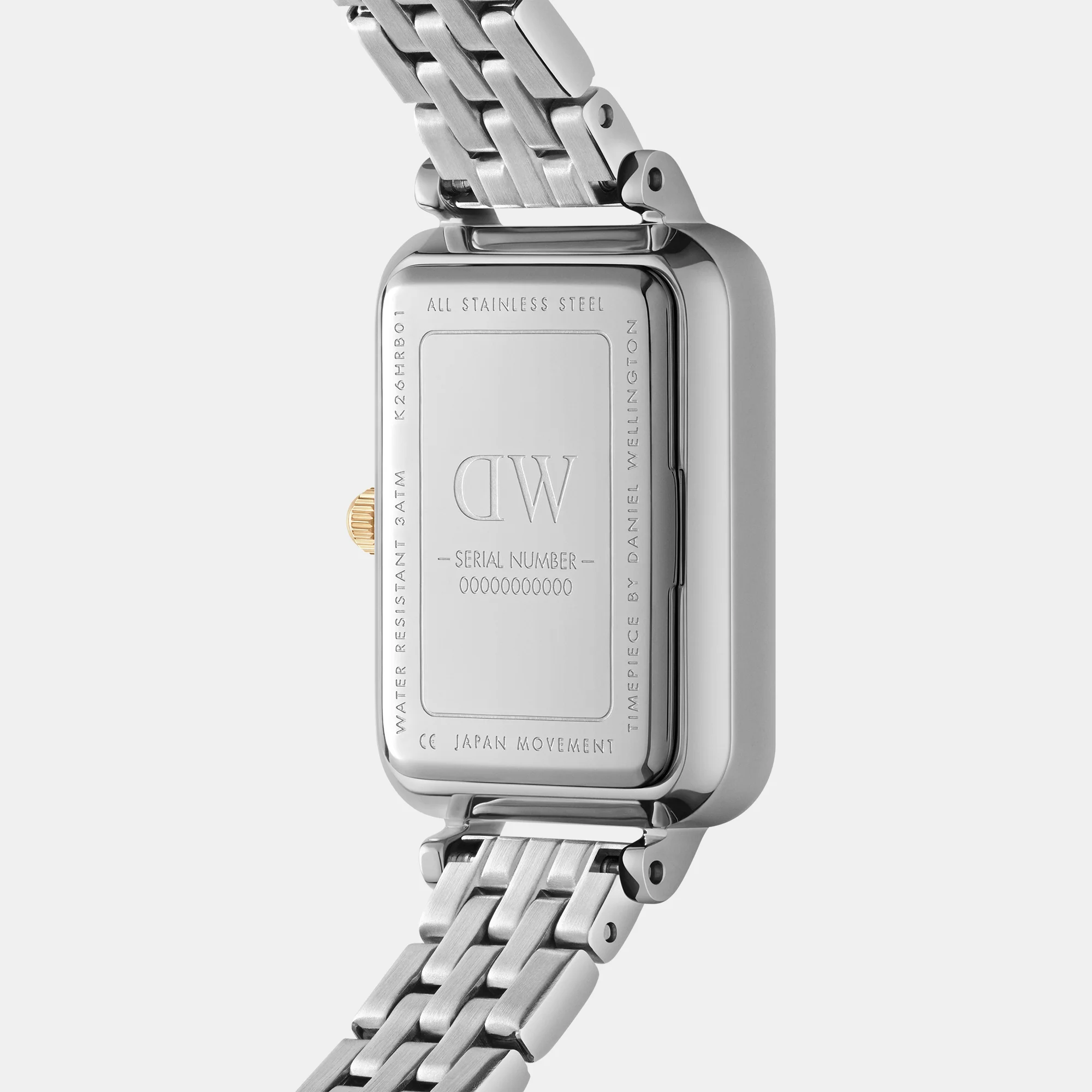 Quadro Women Quartz White Dial Analog Stainless Steel Watch DW00100625K - Image 5