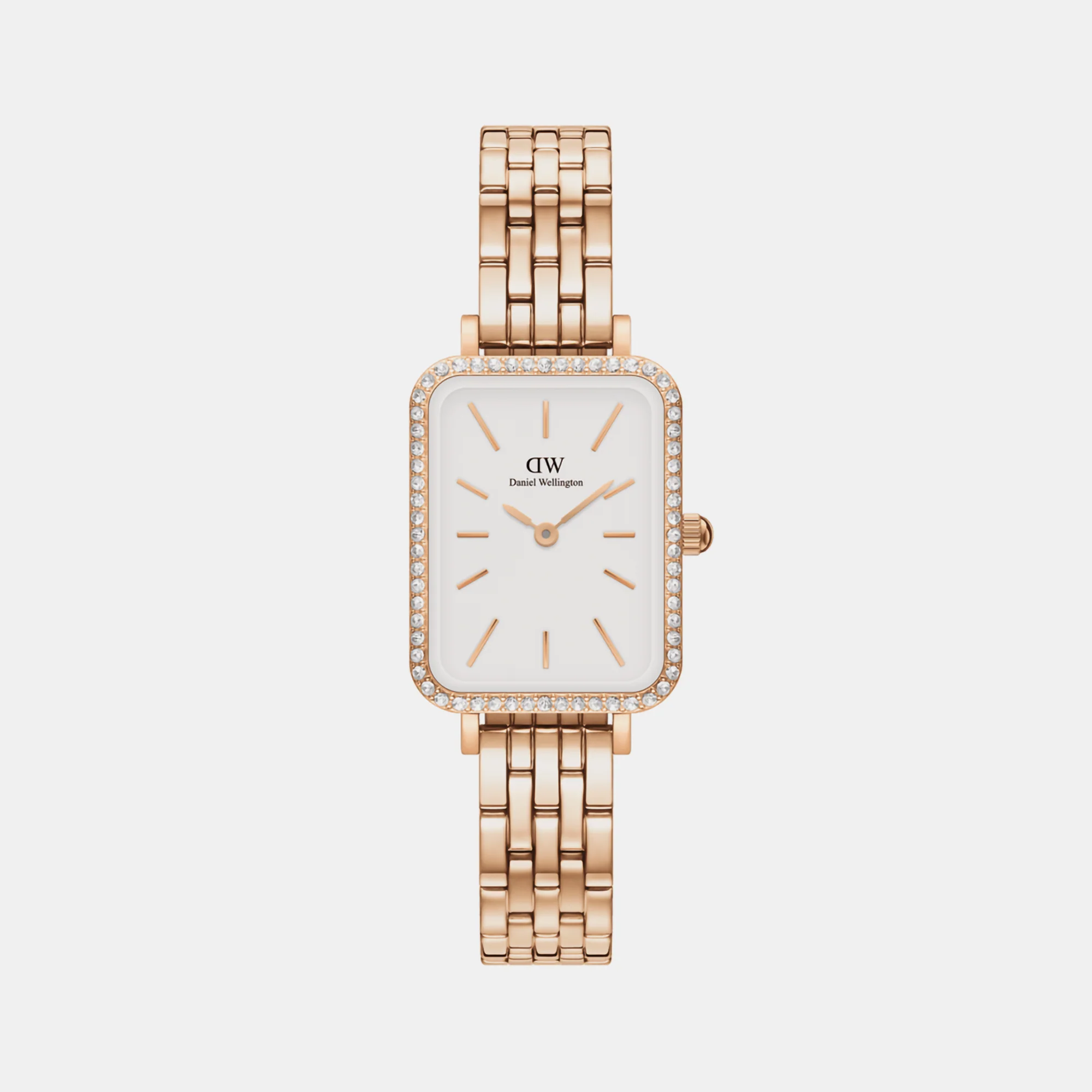 Quadro Women Quartz White Dial Analog Stainless Steel Watch DW00100672K