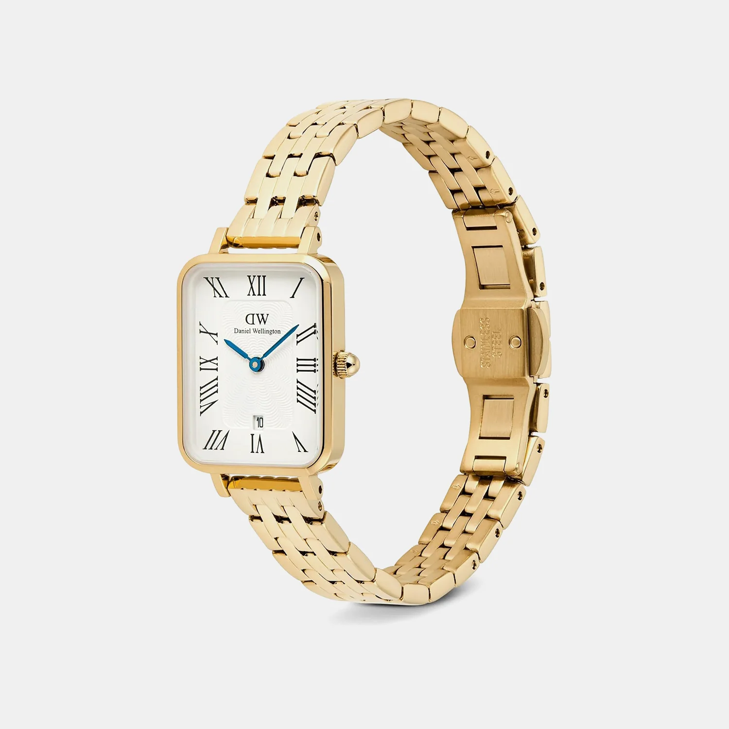 Quadro Women Quartz White Dial Analog Stainless Steel Watch DW00100861K - Image 3