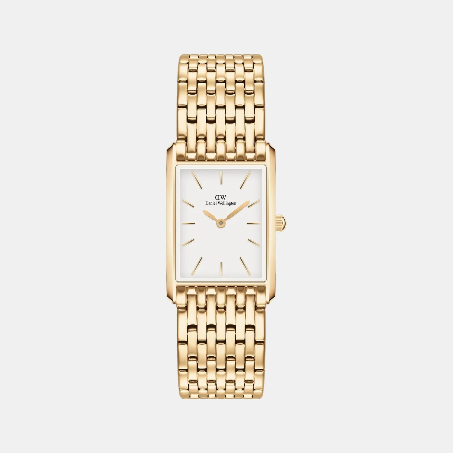 Tank Women Quartz White Dial Analog Stainless Steel Watch DW00100705K
