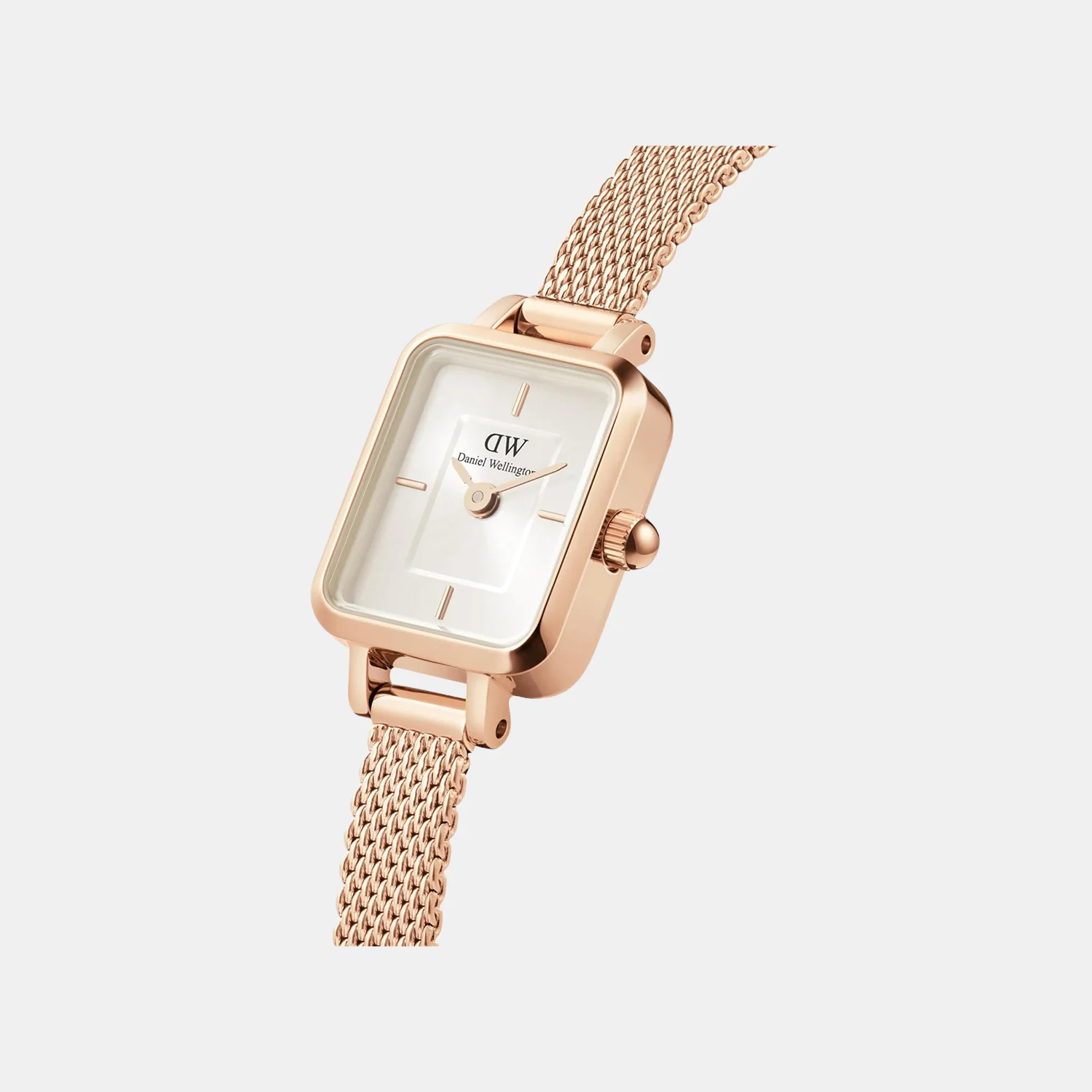 Women Quartz Champagne Dial Analog Steel Watch DW00100651 - Image 3