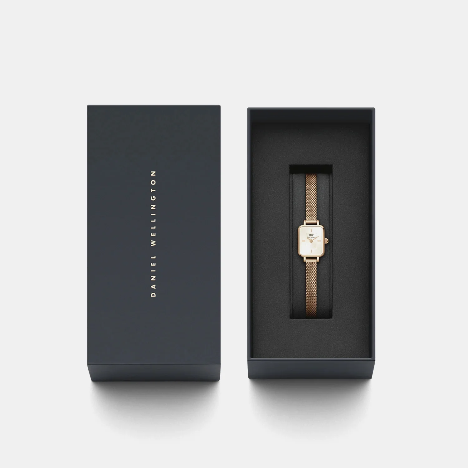 Women Quartz Champagne Dial Analog Steel Watch DW00100651 - Image 6