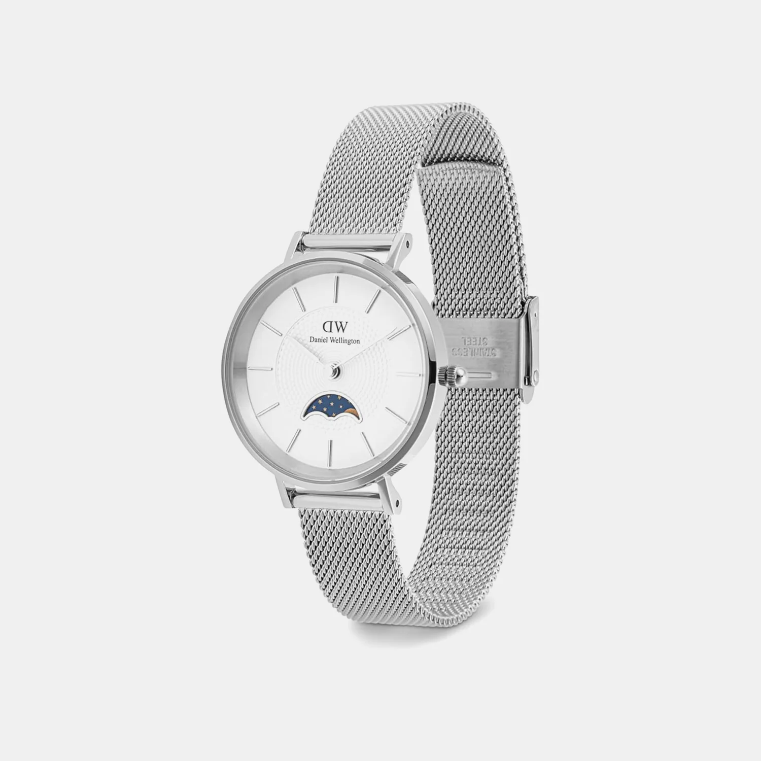 Women Quartz White Dial Analog Stainless Steel Watch DW00100772K - Image 3