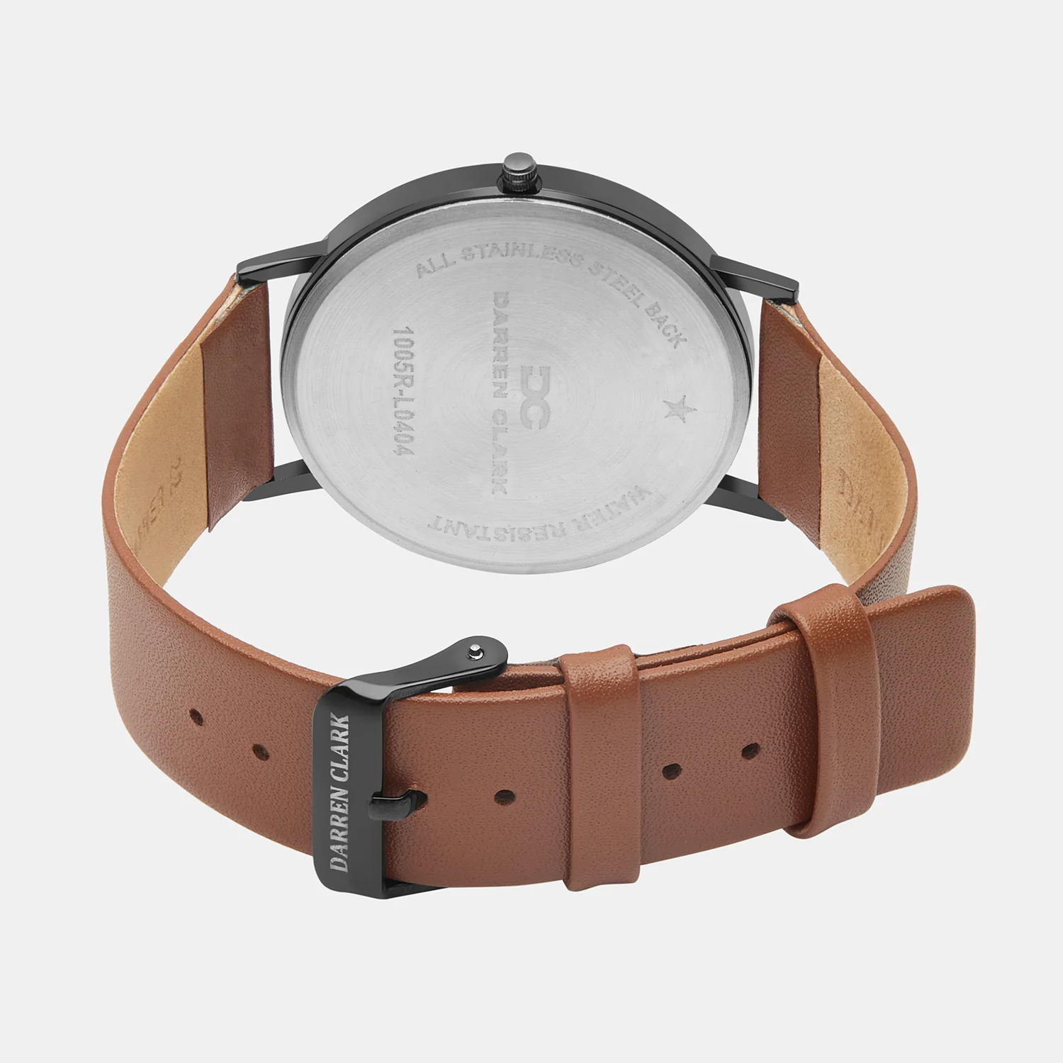 Men Quartz Black Dial Analog Leather Watch 1005R-L0404 - Image 4