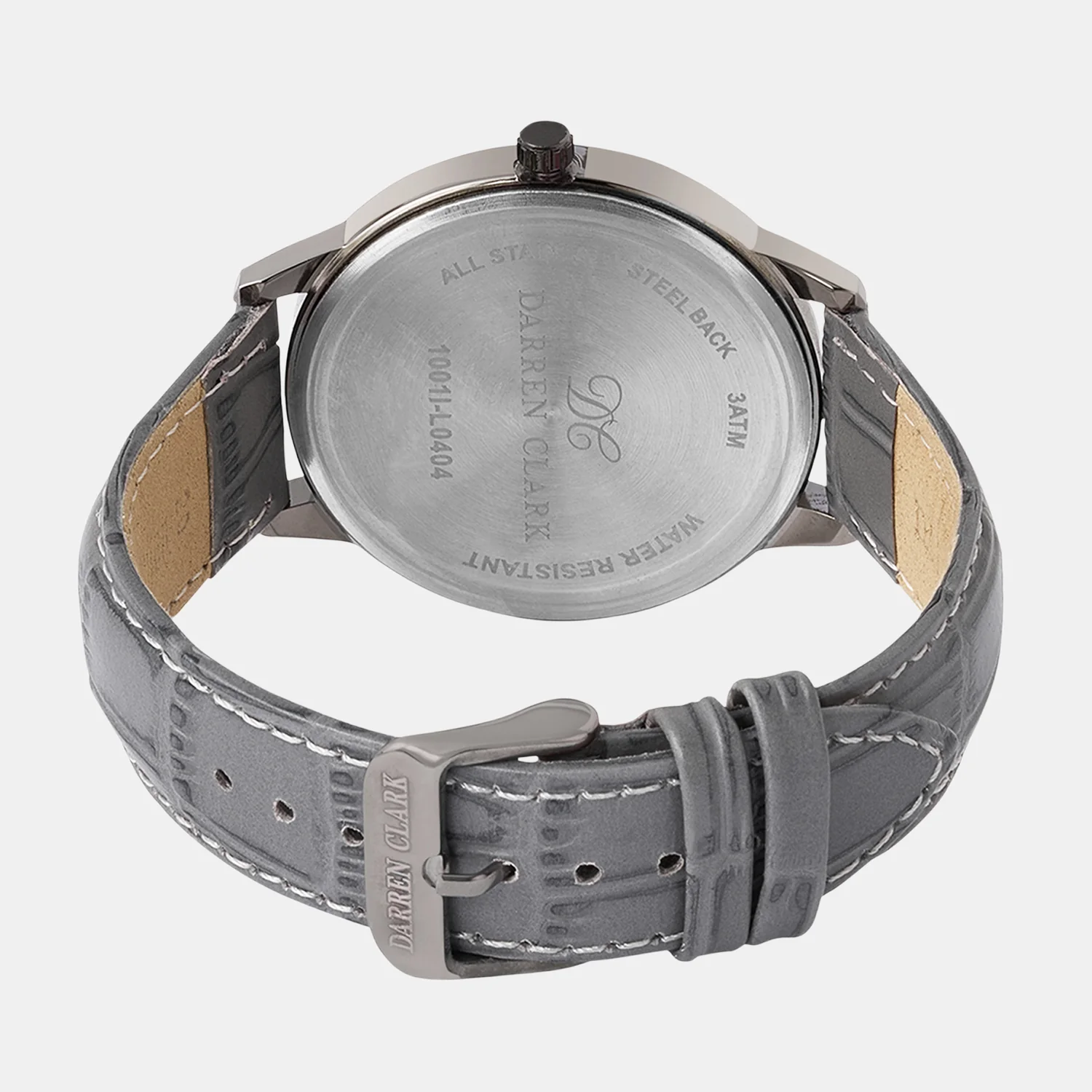 Men Quartz Grey Dial Analog Leather Watch 1001I-L0404 - Image 4