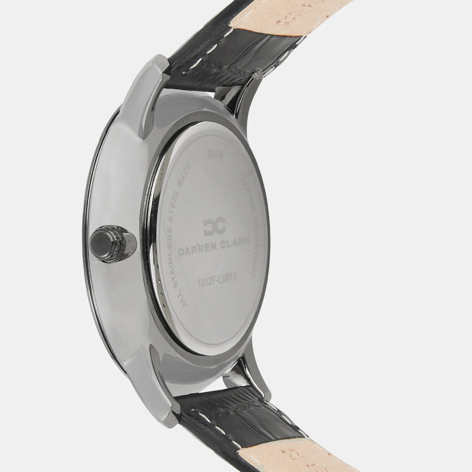 Men Quartz Grey Dial Multi-Function Leather Watch 1012J-L0315 - Image 3