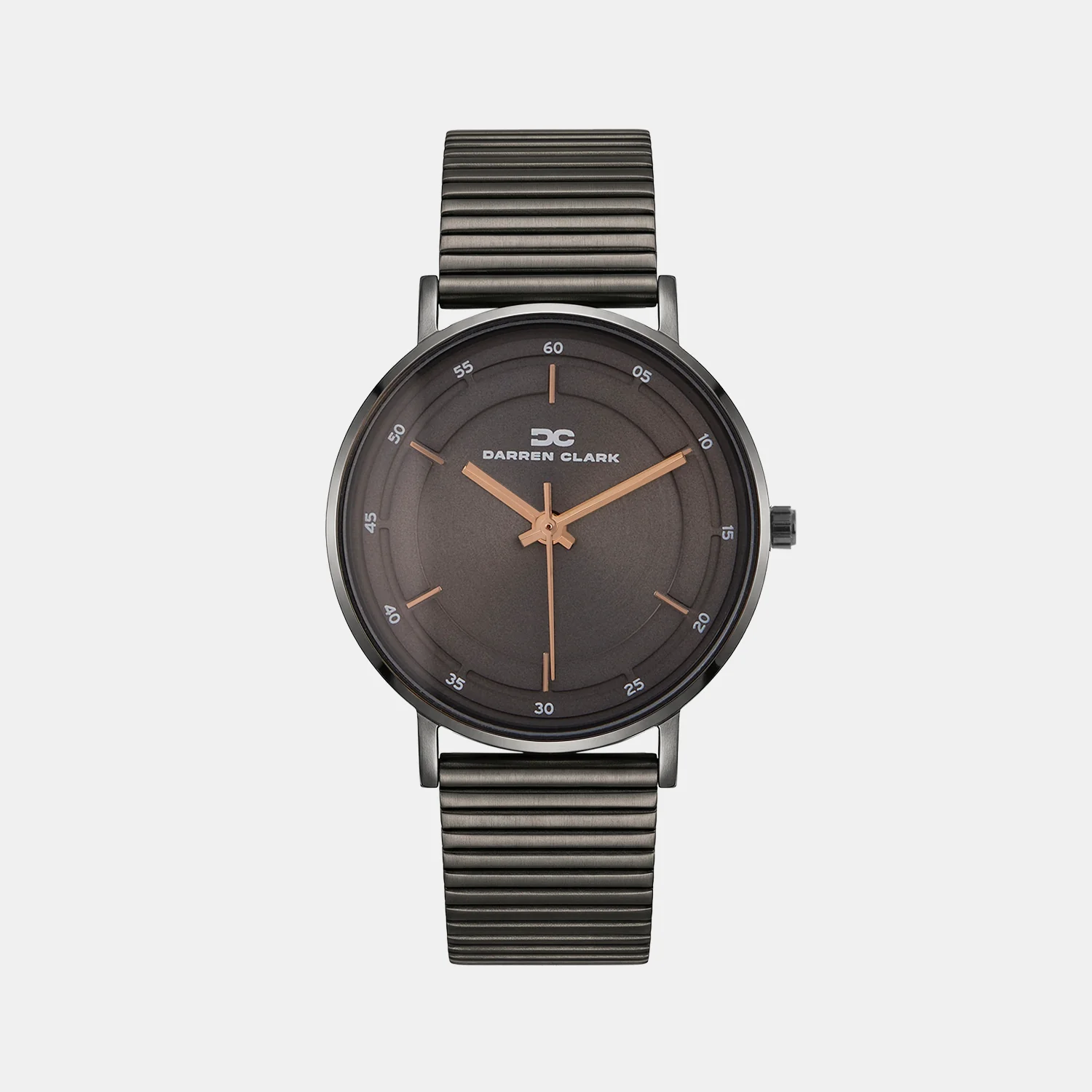 Men Quartz Gun Dial Analog Mesh Watch 1013J-E0816