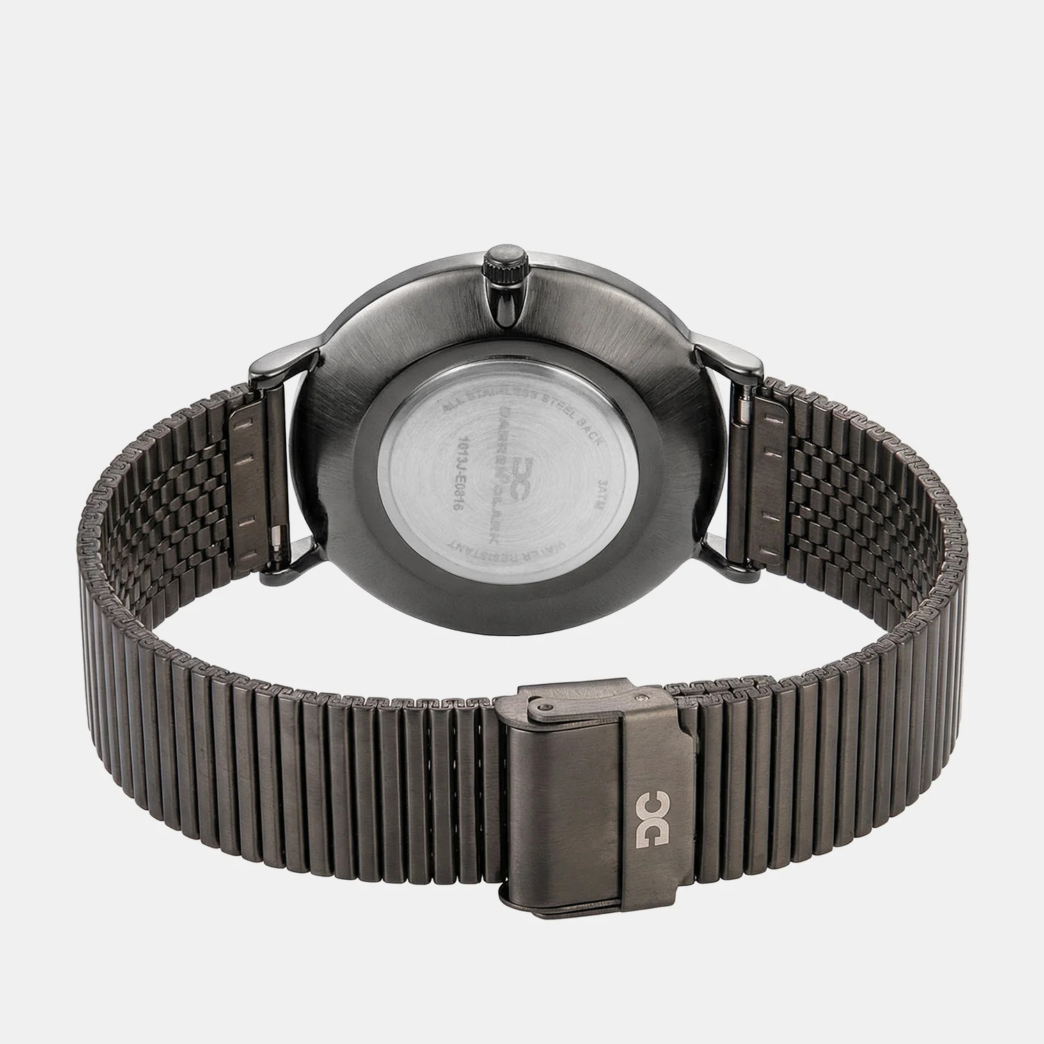 Men Quartz Gun Dial Analog Mesh Watch 1013J-E0816 - Image 4