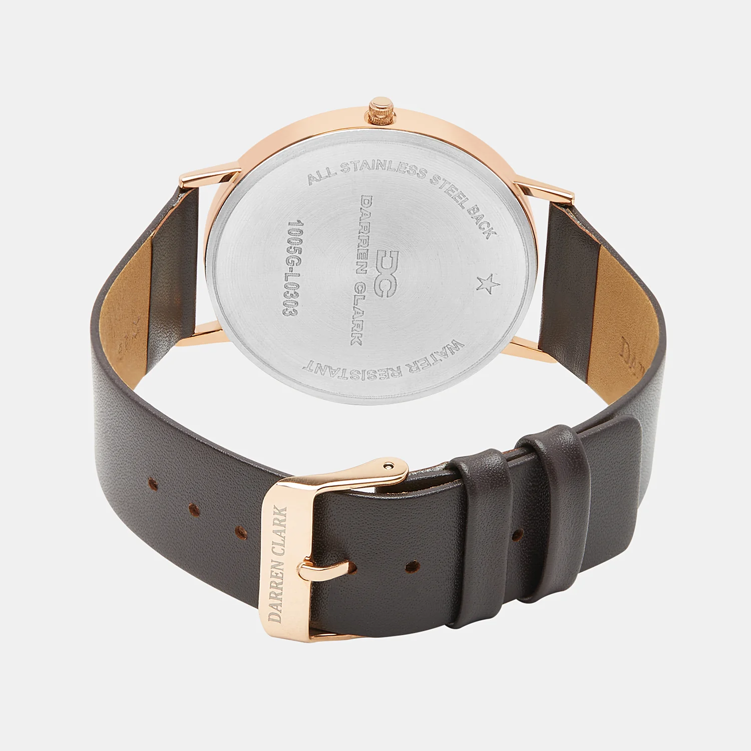 Men Quartz Silver Dial Analog Leather Watch 1005G-L0303 - Image 4