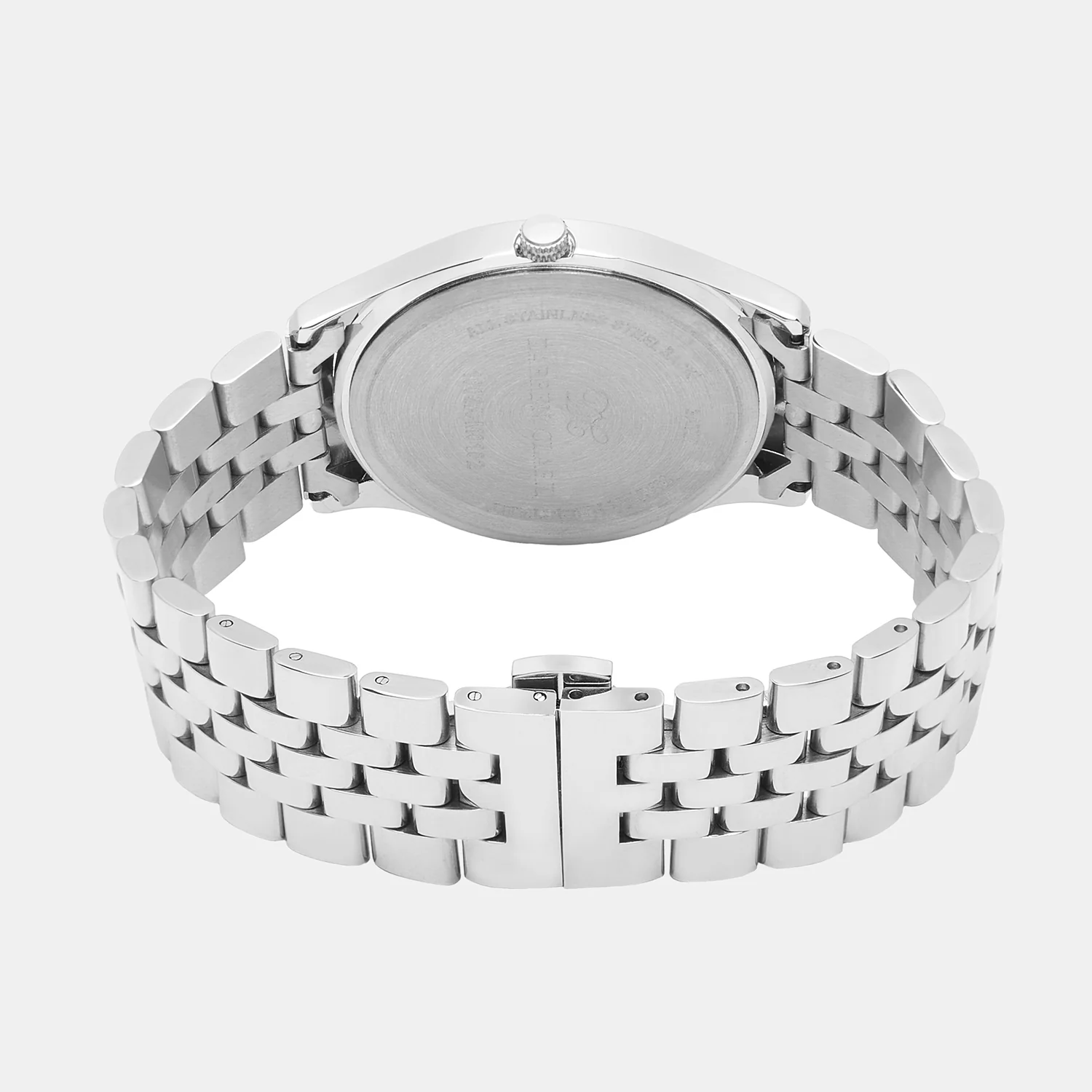 Men Quartz Silver Dial Analog Stainless Steel Watch 1003A-M0102 - Image 4