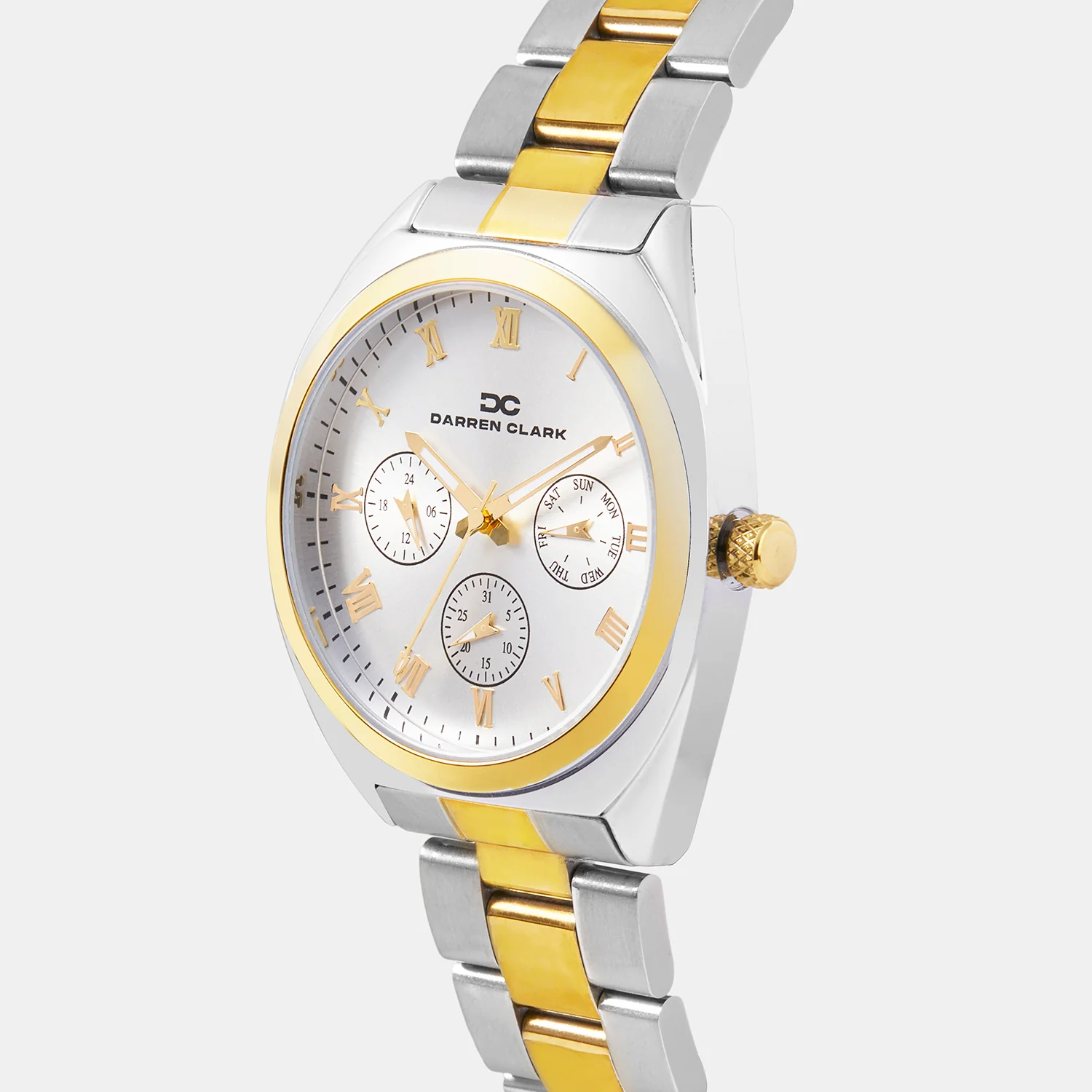 Men Quartz Silver Dial Multi-Function Metal Watch 1014D-M0103 - Image 2