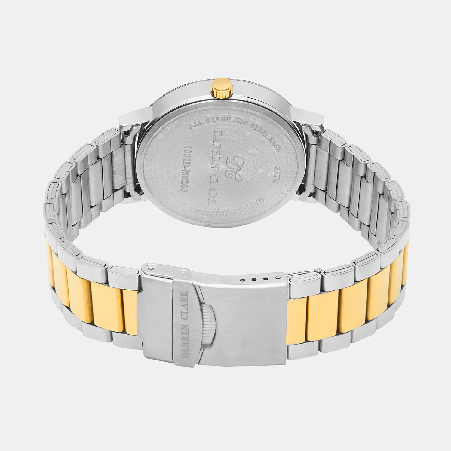 Men Quartz White Dial Analog Stainless Steel Watch 1002D-M0203 - Image 4