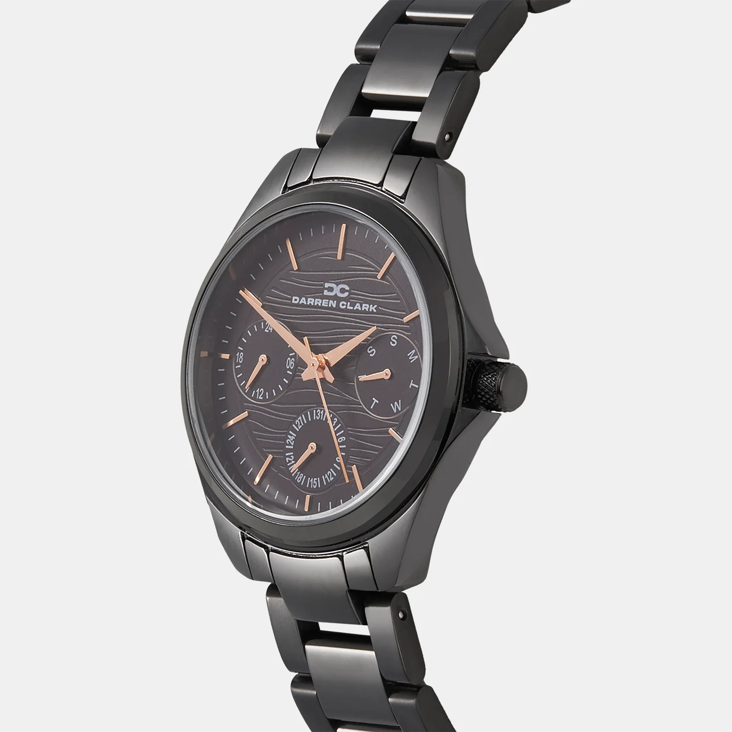Women Quartz Black Dial Analog Metal Watch 2012F-M0404 - Image 2