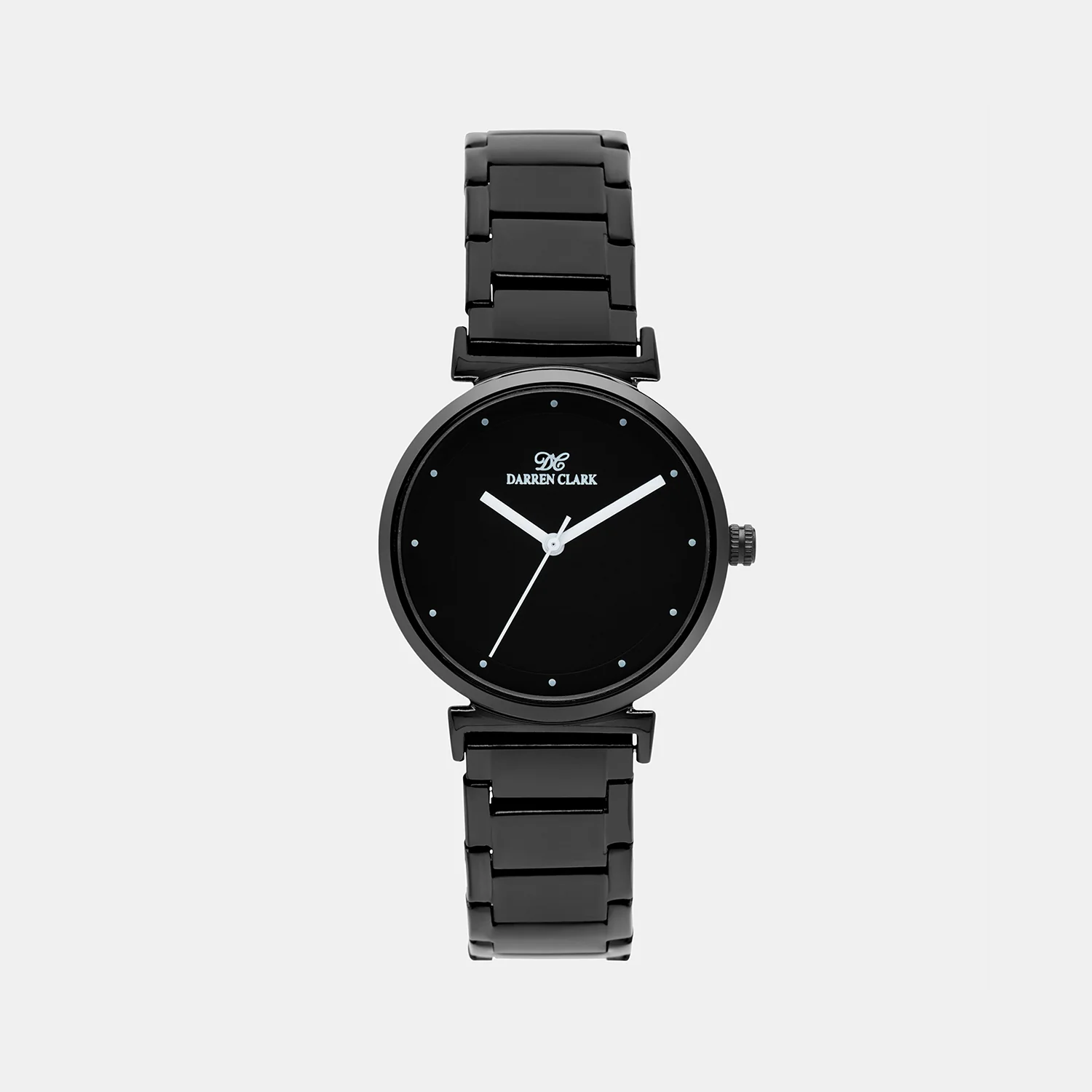 Women Quartz Black Dial Analog Stainless Steel Watch 2001F-M0404