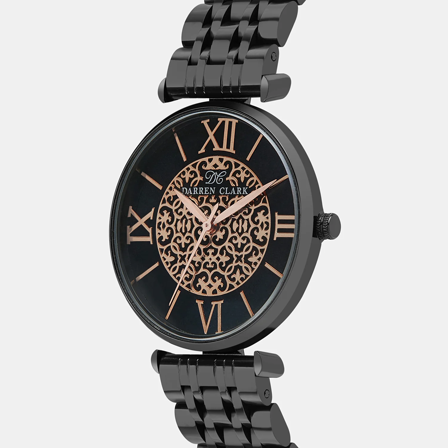 Women Quartz Black Dial Analog Stainless Steel Watch 2002F-M0404 - Image 2