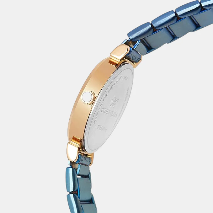 Women Quartz Blue Dial Analog Stainless Steel Watch 2001G-M0305 - Image 3