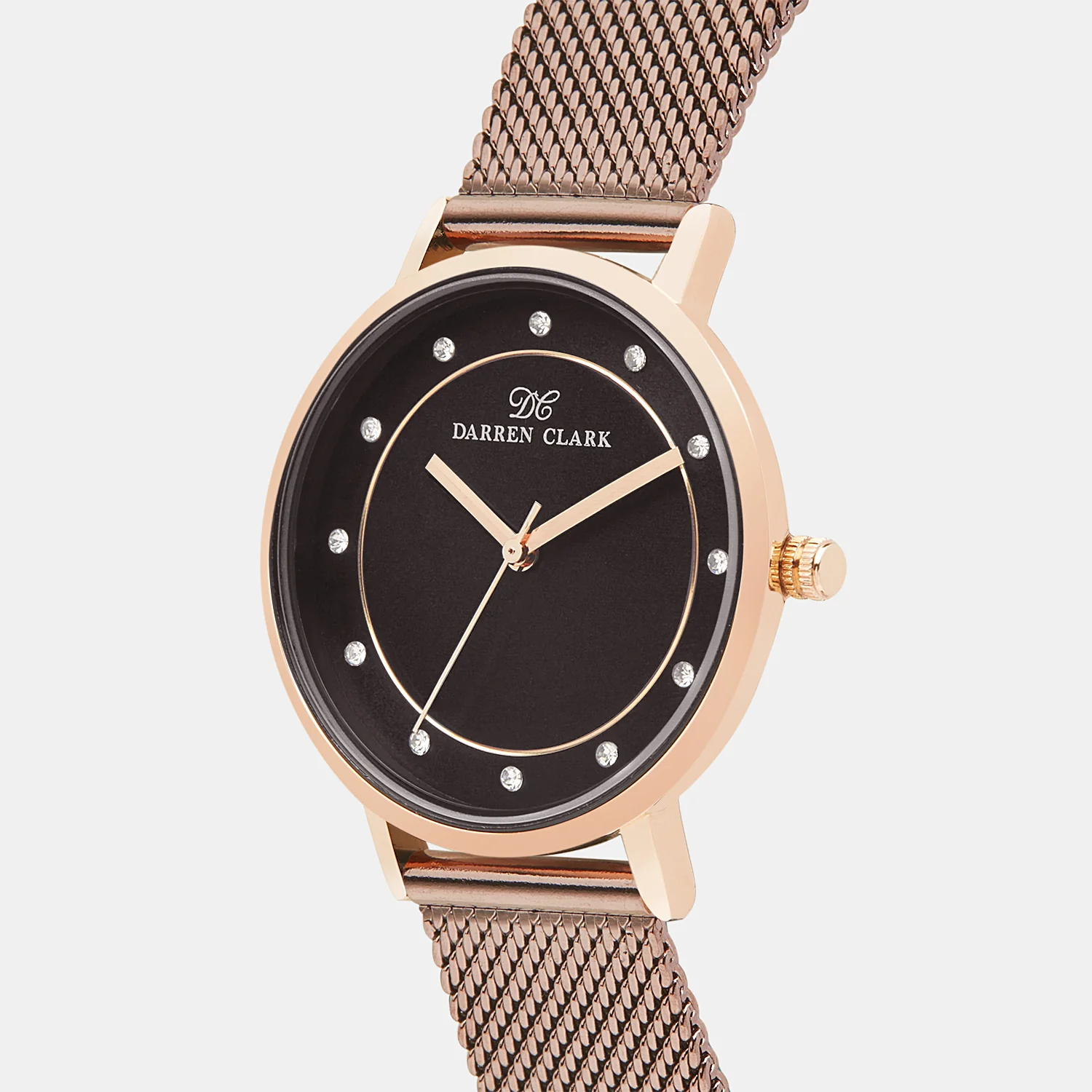 Women Quartz Brown Dial Analog Mesh Watch 2005H-E0306 - Image 2