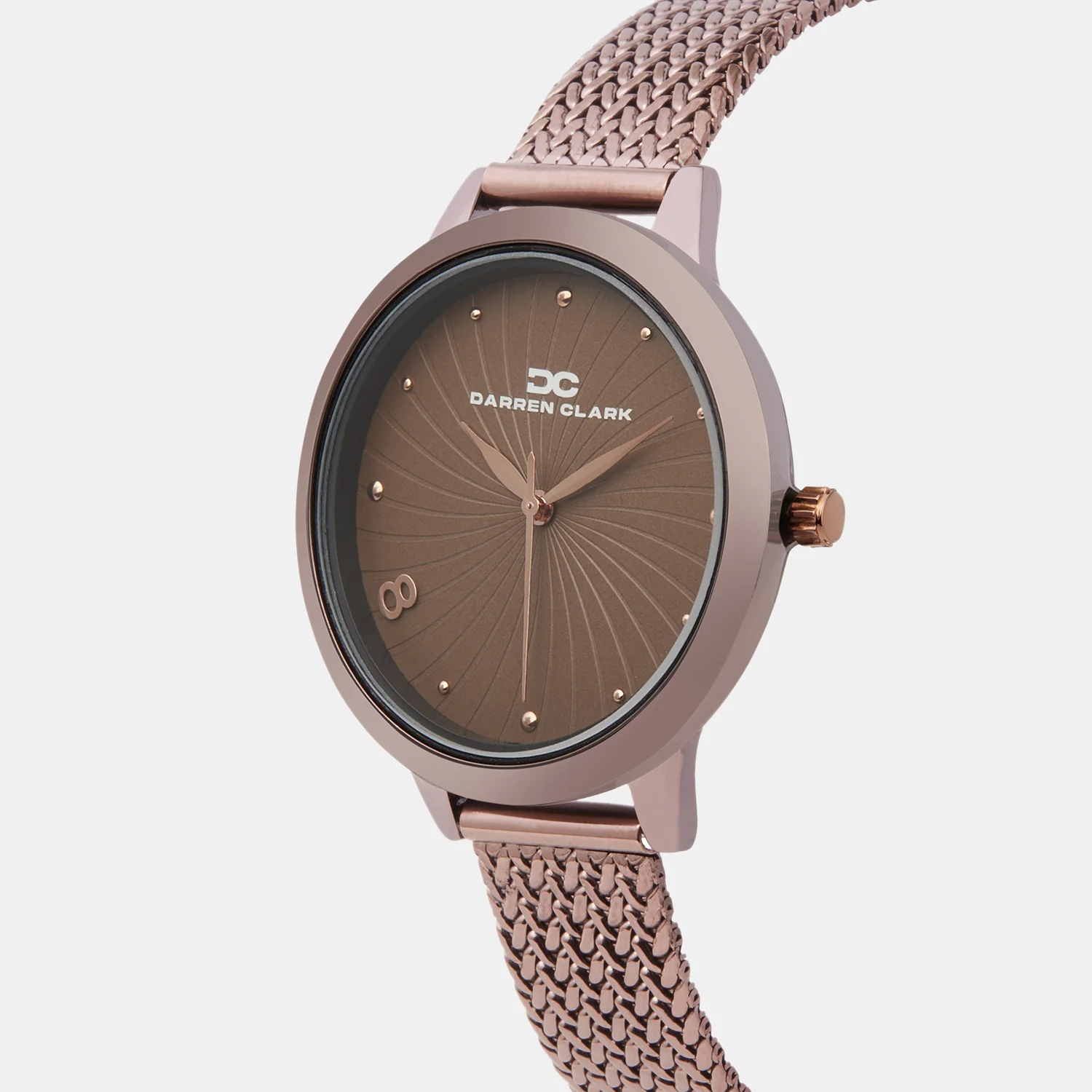 Women Quartz Brown Dial Analog Mesh Watch 2006H-E0606 - Image 2