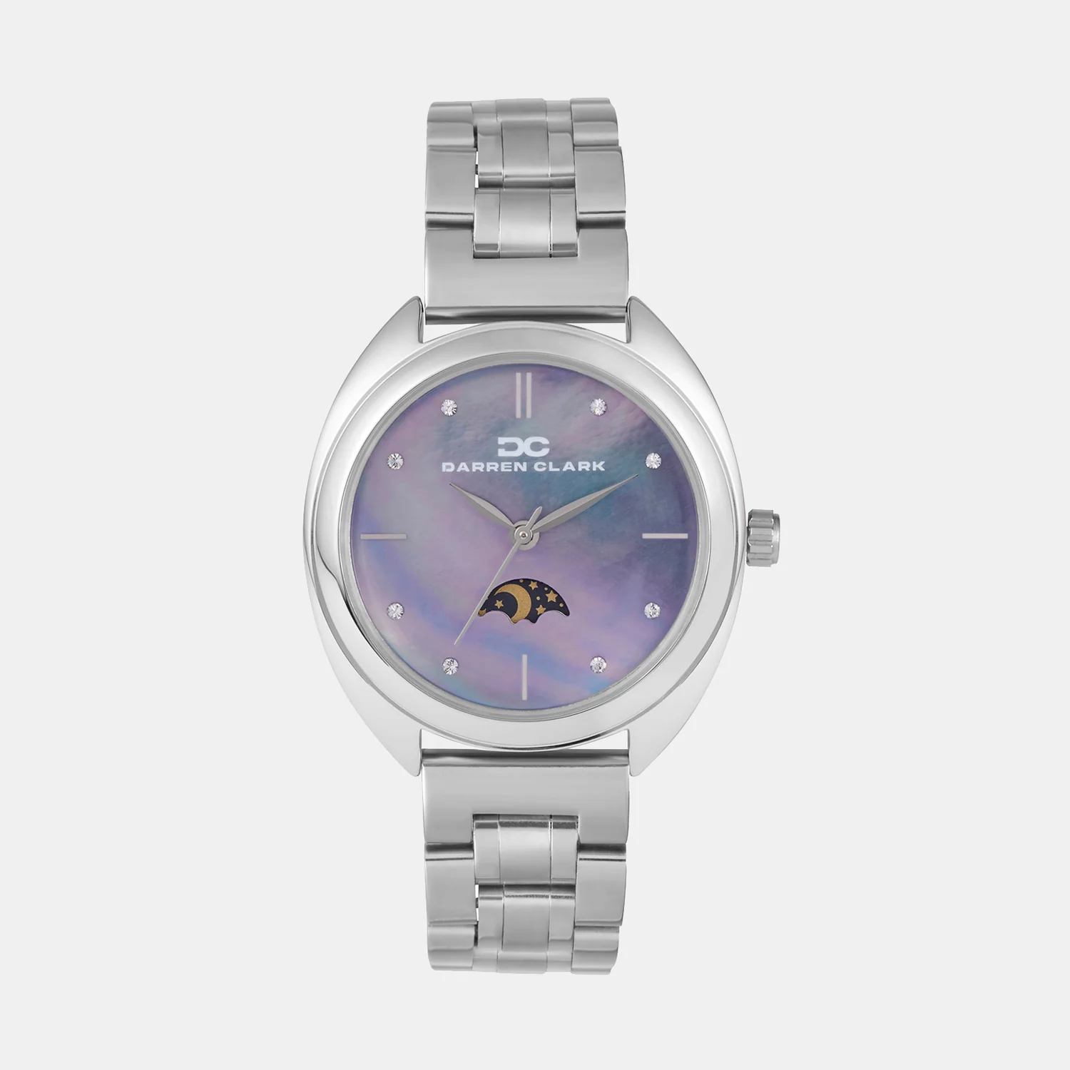 Women Quartz Sea Blue Mother Of Pearl Dial Analog Metal Watch 2011A-M0117 - Image 2