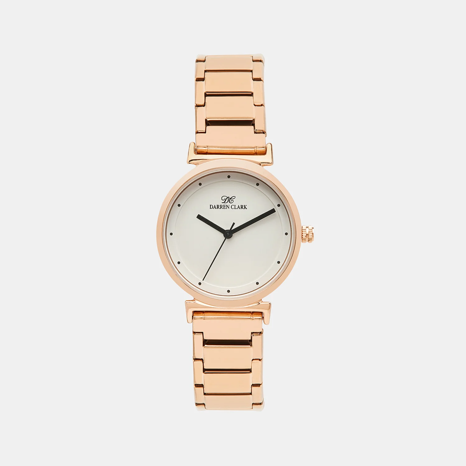 Women Quartz White Dial Analog Stainless Steel Watch 2001C-M0302