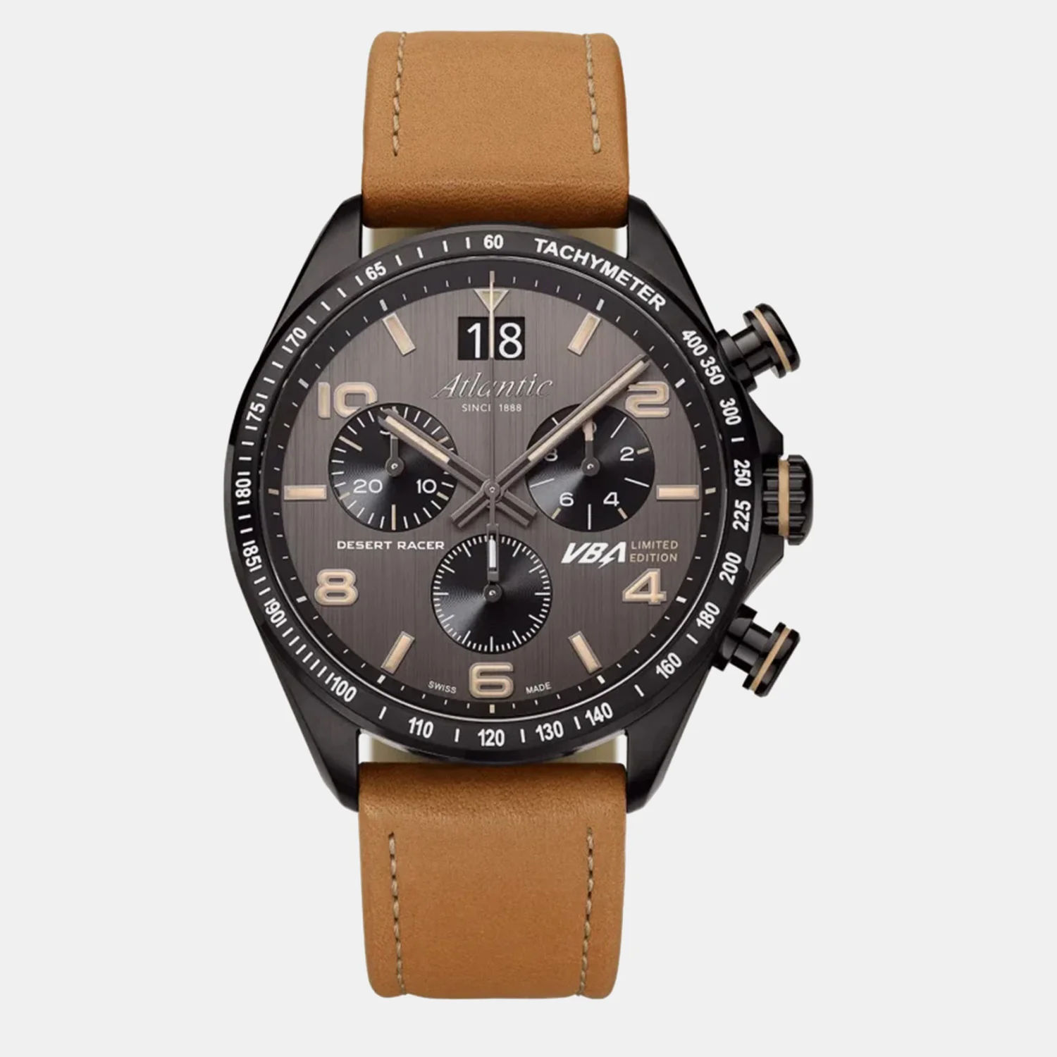 Desert Racer Men Quartz Brown Dial Chronograph Leather Watch 55463.46.45 - Image 4