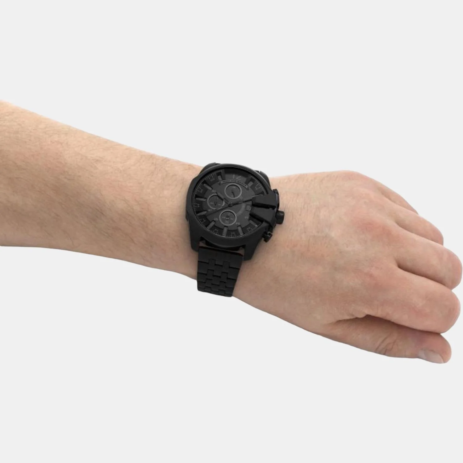 Baby Chief Men Quartz Black Dial Chronograph Stainless Steel Watch DZ4617 - Image 4