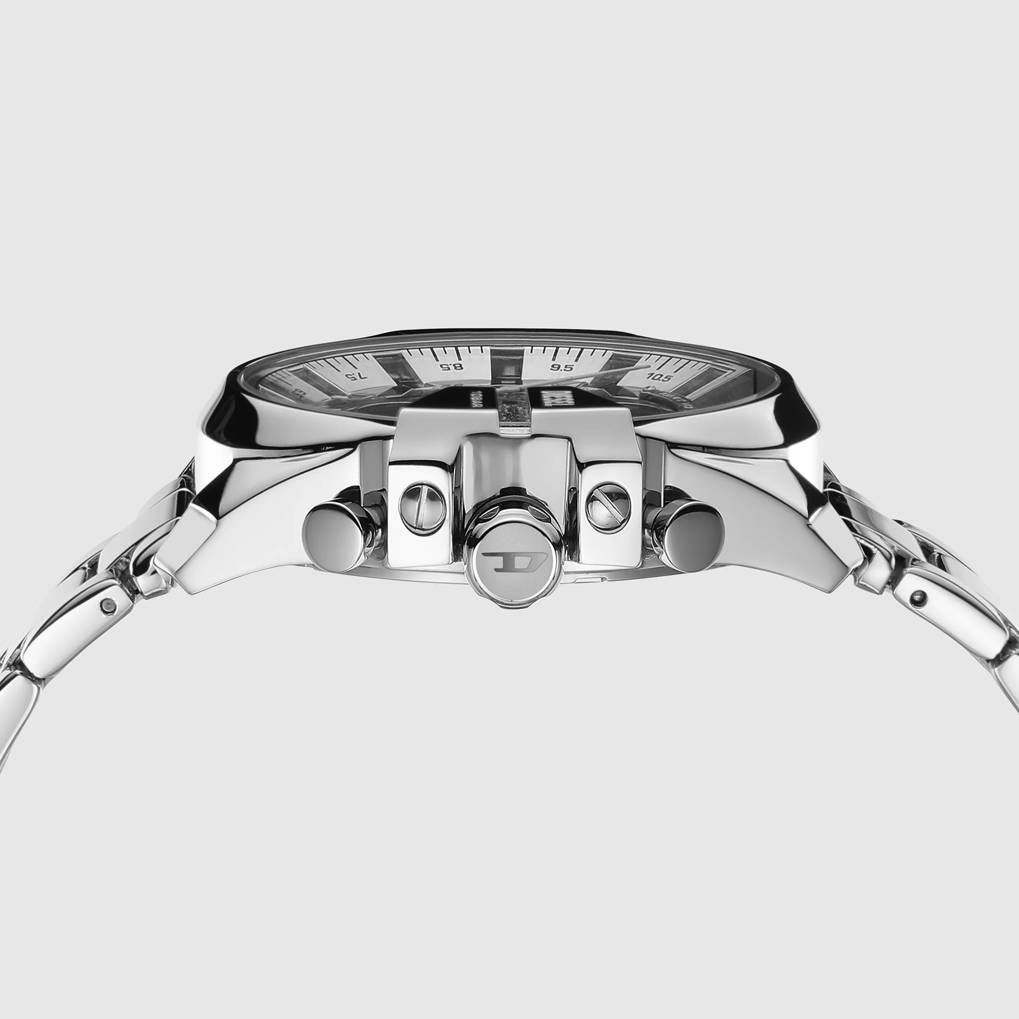 Baby Chief Men Quartz Silver Dial Chronograph Stainless Steel Watch DZ4652 - Image 2