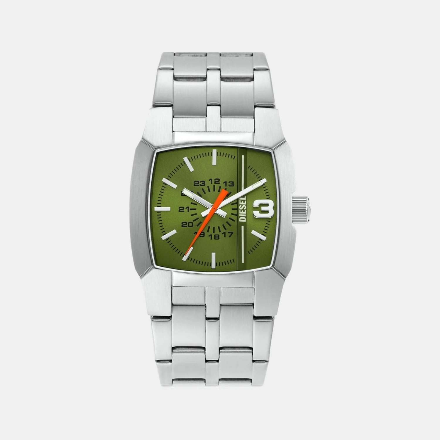 Cliffhanger Men Quartz Green Dial Analog Stainless Steel Watch DZ2150
