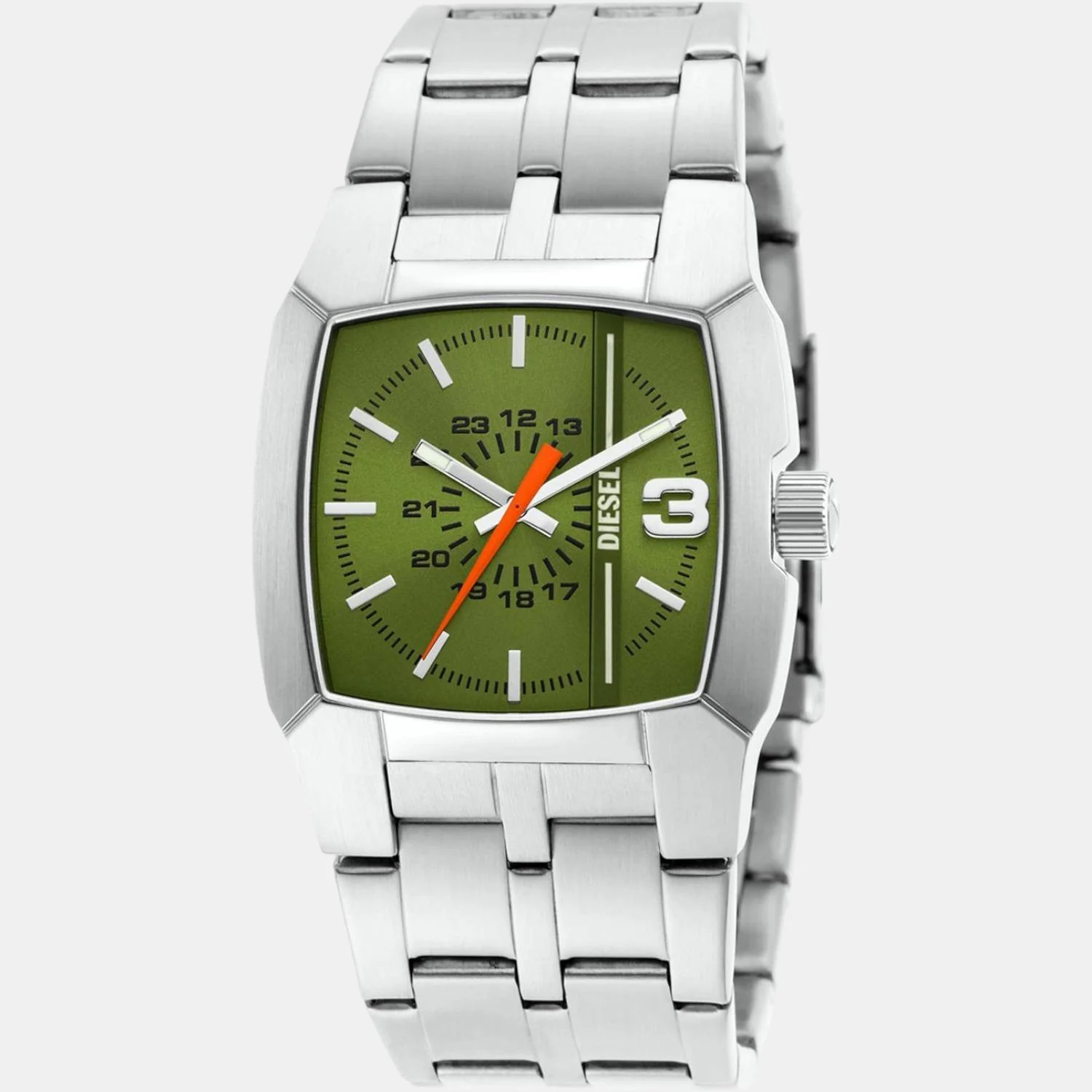 Cliffhanger Men Quartz Green Dial Analog Stainless Steel Watch DZ2150 - Image 3