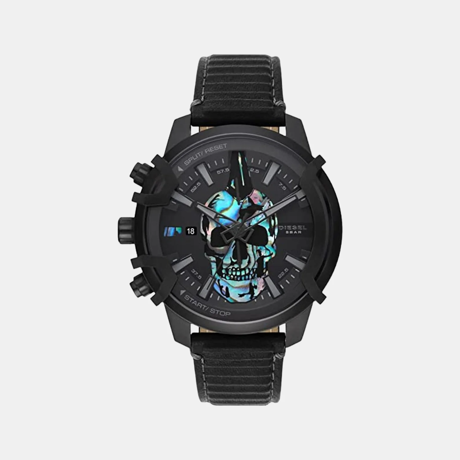 Griffed Men Quartz Black Dial Chronograph Leather Watch DZ4576