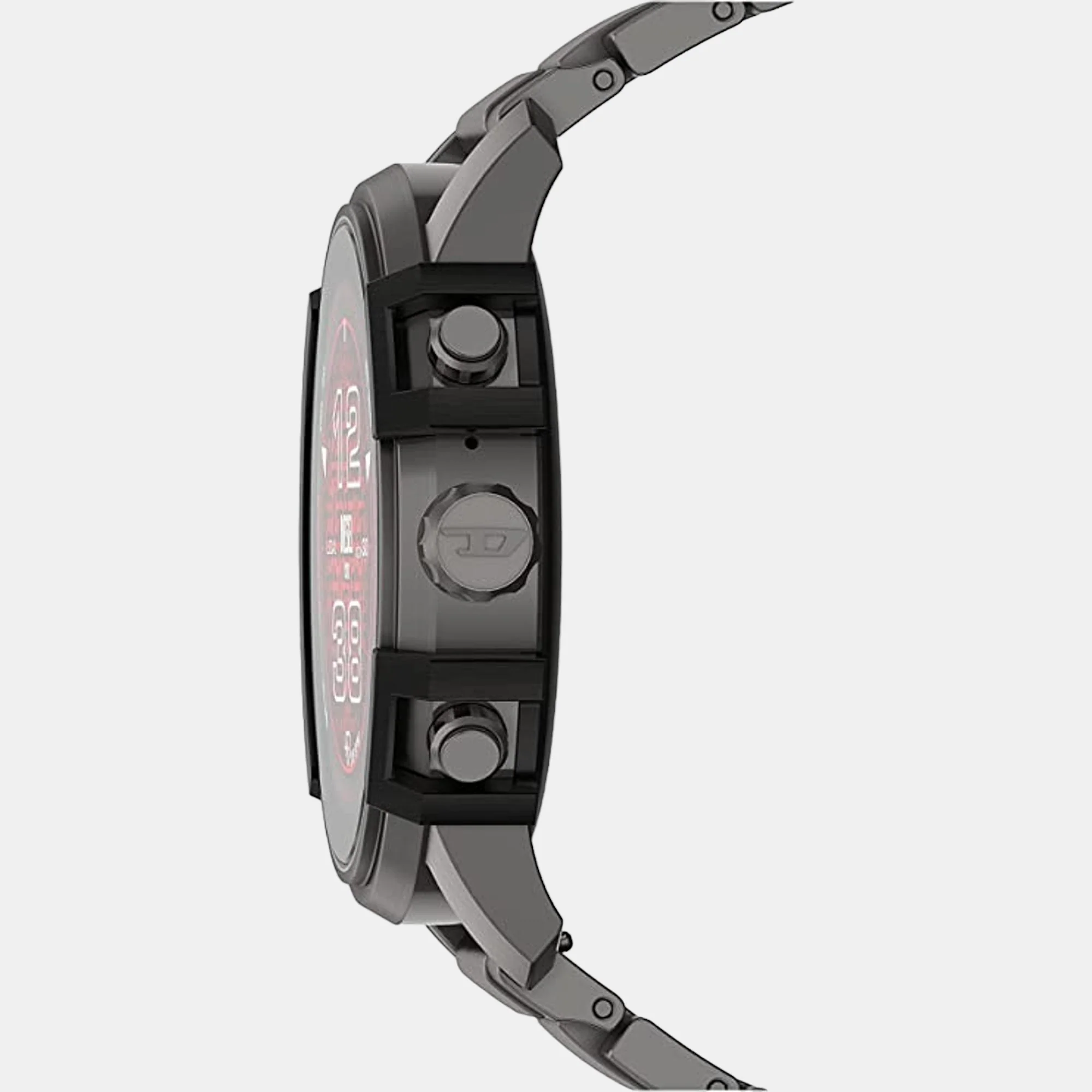 Men Automatic Black Dial Digital Silicone Watch DZT2042 - Image 2