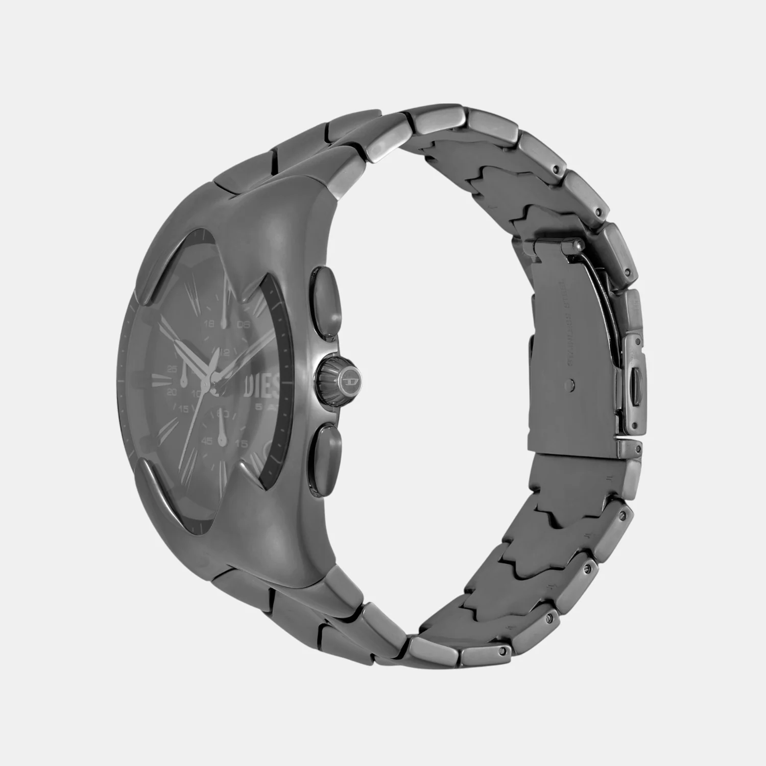 Mercurial Men Quartz Black Dial Chronograph Stainless Steel Watch DZ4682 - Image 3
