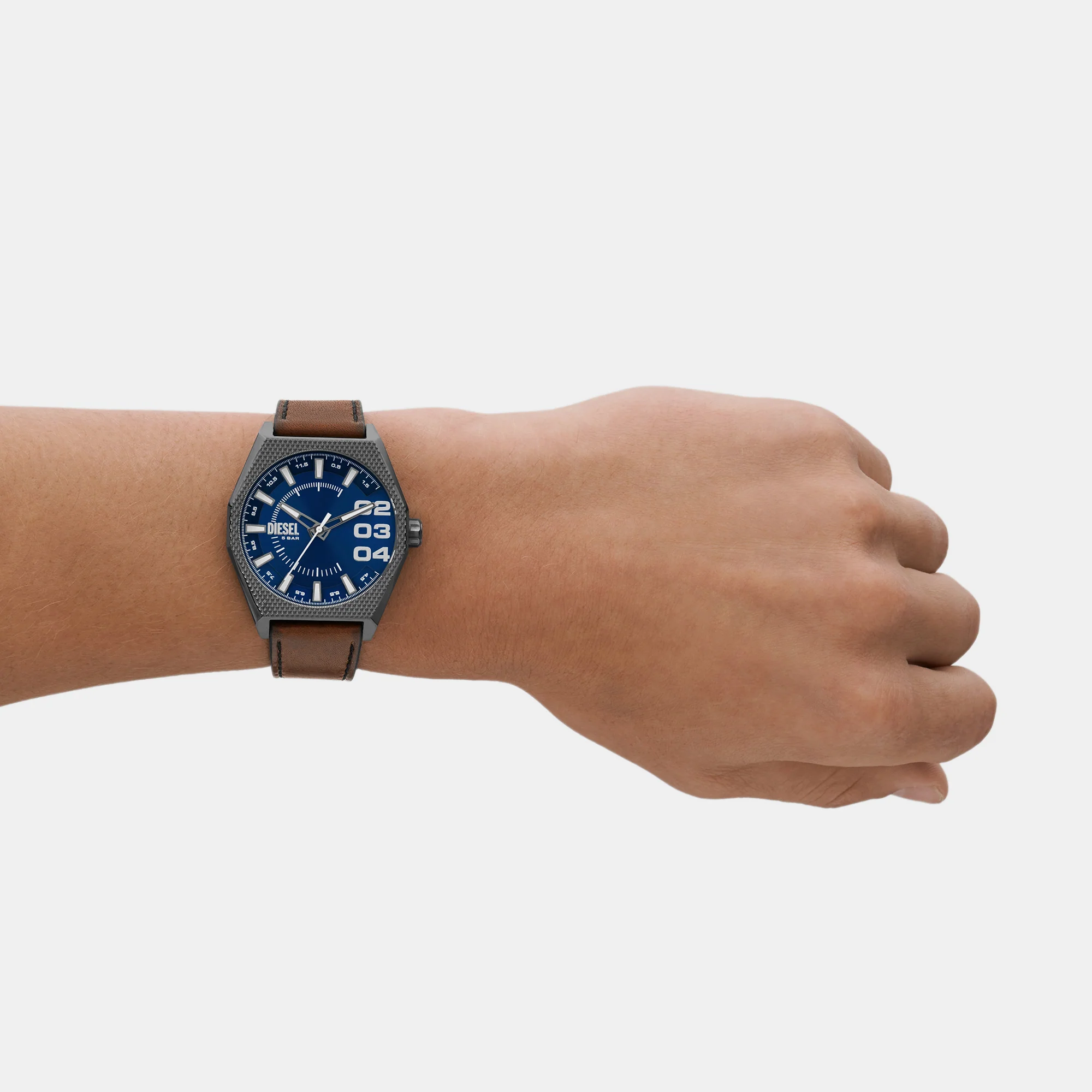 Scraper Men Quartz Blue Dial Analog Leather Watch DZ2189 - Image 7