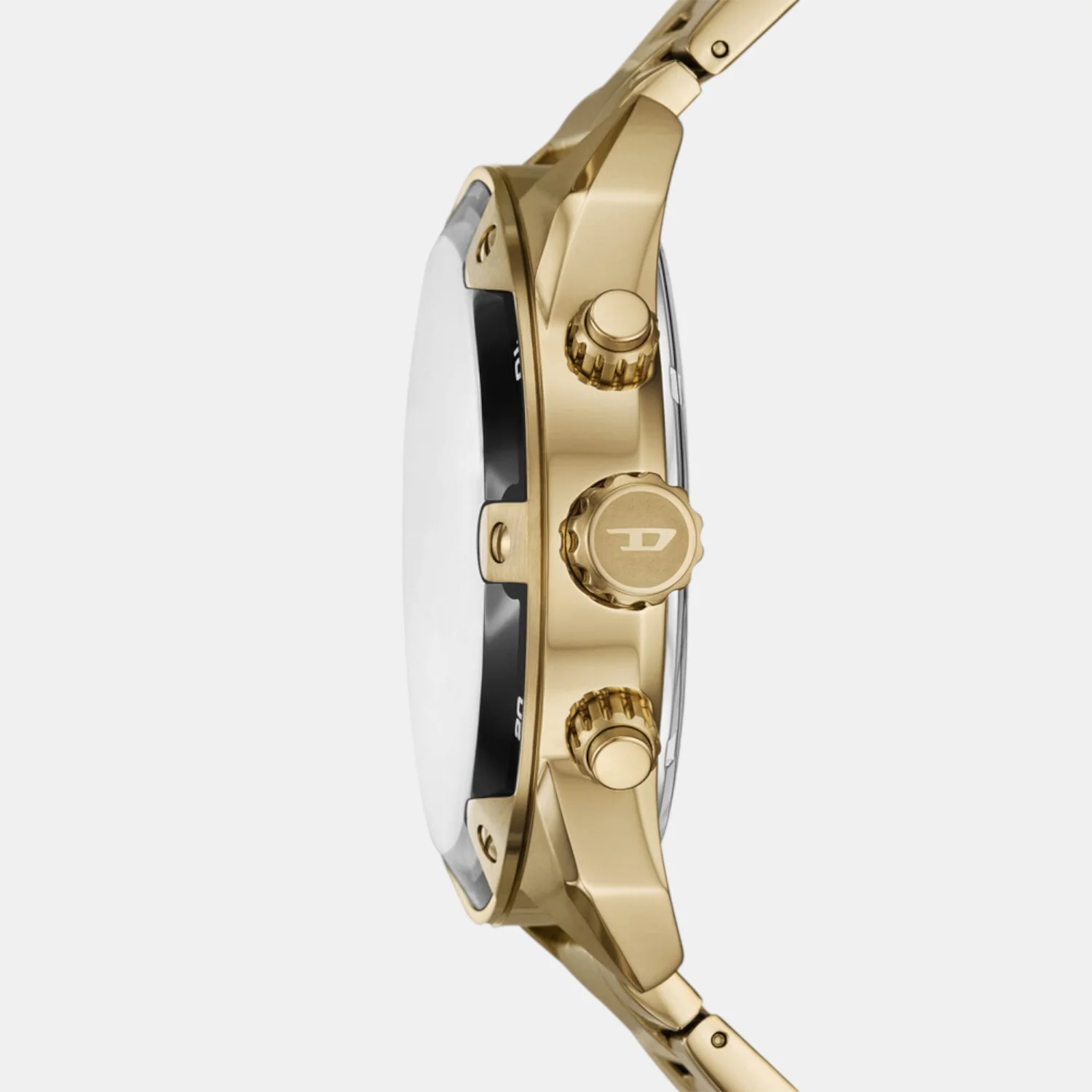 Spiked Men Quartz Two Tone Dial Chronograph Stainless Steel Watch DZ4685 - Image 2